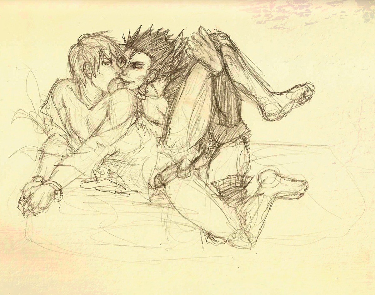 anal artist_request bondage death_note gay light_yagami male male_penetrated rule34 ryuk tagme yaoi