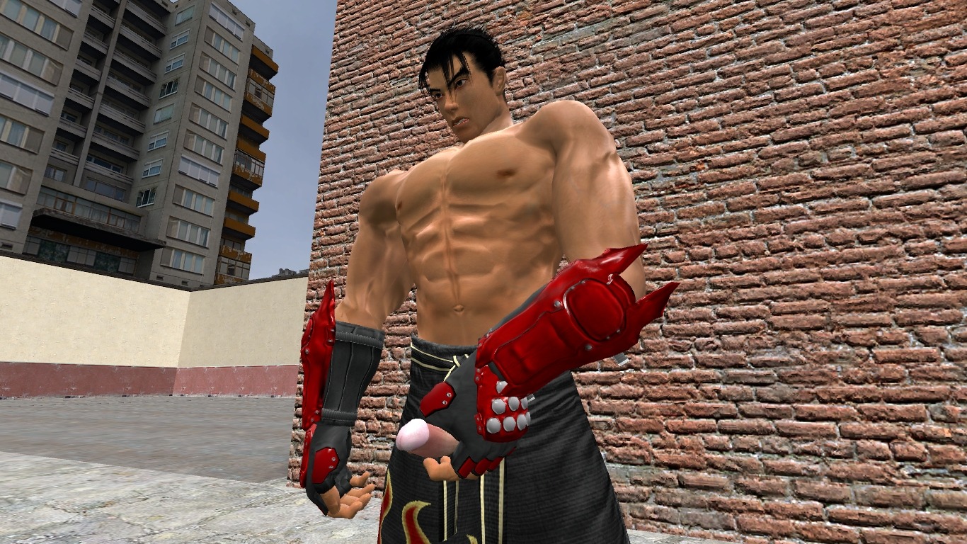 1boy 3d artist_request erect_penis erection garry's_mod gm_construct gm_construct_(garry's_mod_map) human jin_kazama kazama_jin male male_only penis rule34 solo tekken