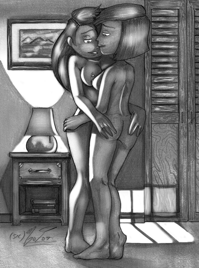 2007 ann_possible daughter disney disney_channel female female_only human incest kim_possible kimberly_ann_possible master_of_puppets monochrome mother mother_and_child mother_and_daughter multiple_females nipples parent parent_and_child parent_and_daughter rule34 straight_hair yuri