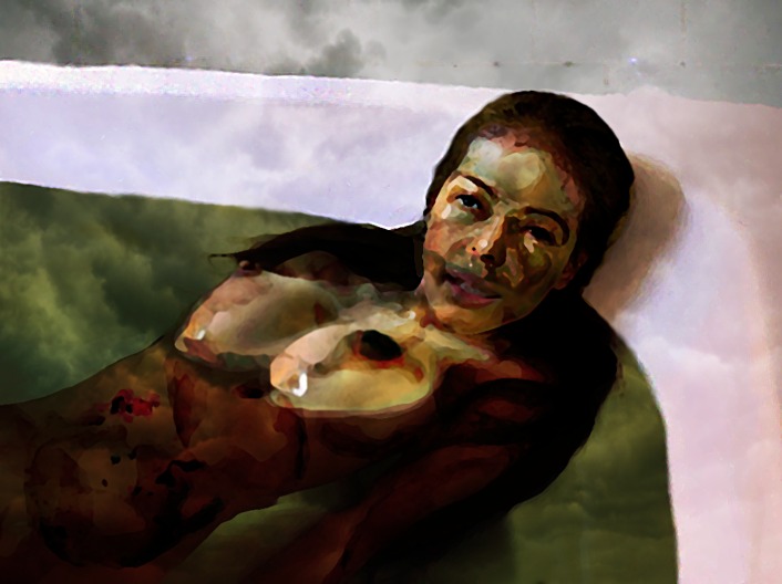 1girls 2d bath bathtub breasts female female_focus female_only naked nipples nude nude_female rule34 solo solo_female stephen_king the_shining water