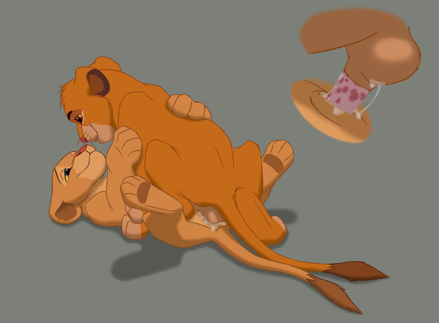 4_toes balls bodily_fluids canon_couple cum digitigrade disney duo e621 erection eye_contact feet felid female female_feral female_penetrated feral feral_on_feral from_front_position genital_fluids genitals hi_res hindpaw legs_up lion looking_at_another lying male male/female male_feral male_penetrating male_penetrating_female mammal missionary_position nala_(the_lion_king) nude on_back on_model pantherine paws penetration penile penile_penetration penis penis_in_vagina quadruped romantic romantic_couple sex simba_(the_lion_king) simple_background tail tail_tuft the_giant_hamster the_lion_king toes toony tuft vaginal vaginal_penetration vulva young young_feral young_on_young