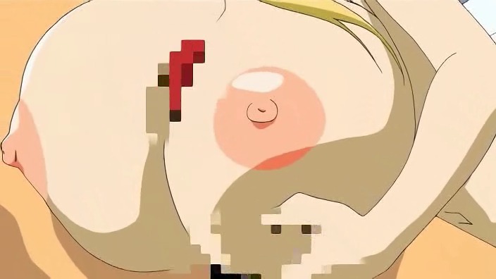10s 1boy 1girls 2010 2010s 2d animated blonde_hair blush breasts censored female gif huge_breasts human large_breasts long_hair male nipples nude nunnally_(seme_chichi) paizuri penis rule34 seme_chichi straight vanilla_(studio)
