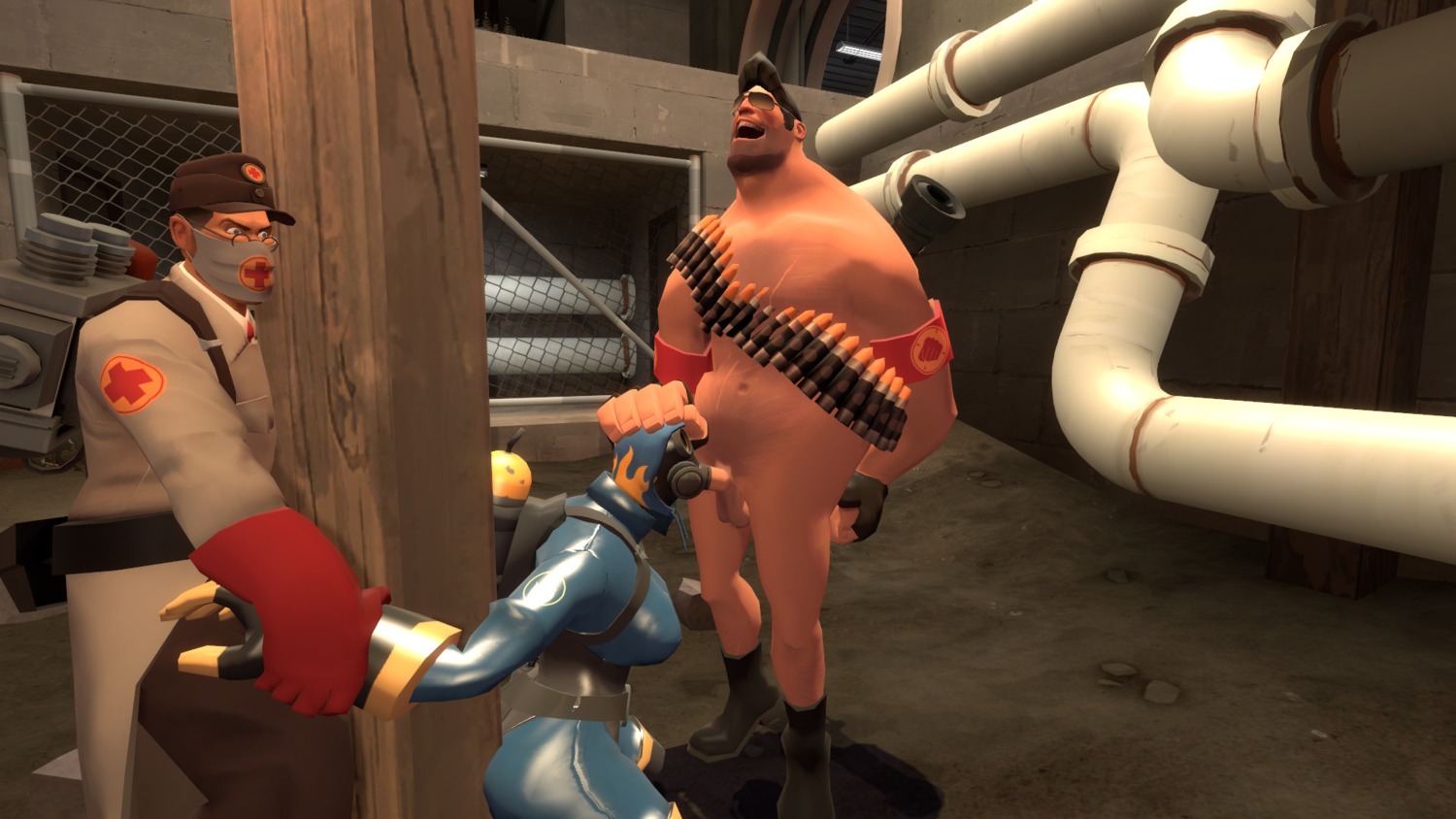 1girls 2boys 3d artist_request ctf_doublecross erect_penis erection female female_penetrated fempyro garry's_mod gas_mask heavy_(team_fortress_2) heavy_weapons_guy human human_female human_male human_only human_penetrated human_penetrating human_penetrating_female human_penetrating_human male male_penetrating male_penetrating_female male_penetrating_human mask masked masked_female medic_(team_fortress_2) multiple_boys multiple_males oral oral_sex penetration penis pyro_(team_fortress_2) rape rule34 sex straight tagme team_fortress_2