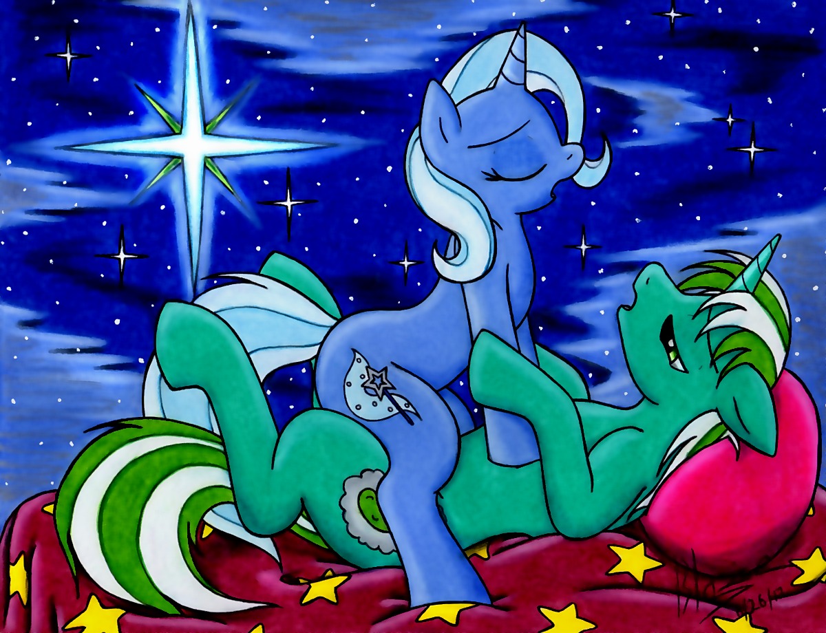 ambiguous_penetration bed blaze-lupine blaze-lupine_(character) cowgirl_position duo e621 equid equine female female_penetrated feral friendship_is_magic from_front_position furniture hasbro horn intraspecies looking_pleasured male male/female male_penetrating male_penetrating_female mammal my_little_pony mythological_creature mythological_equine mythology night on_bottom on_top penetration pickles_(blaze-lupine) pillow quadruped sex signature star straddling tail trixie_(mlp) unicorn