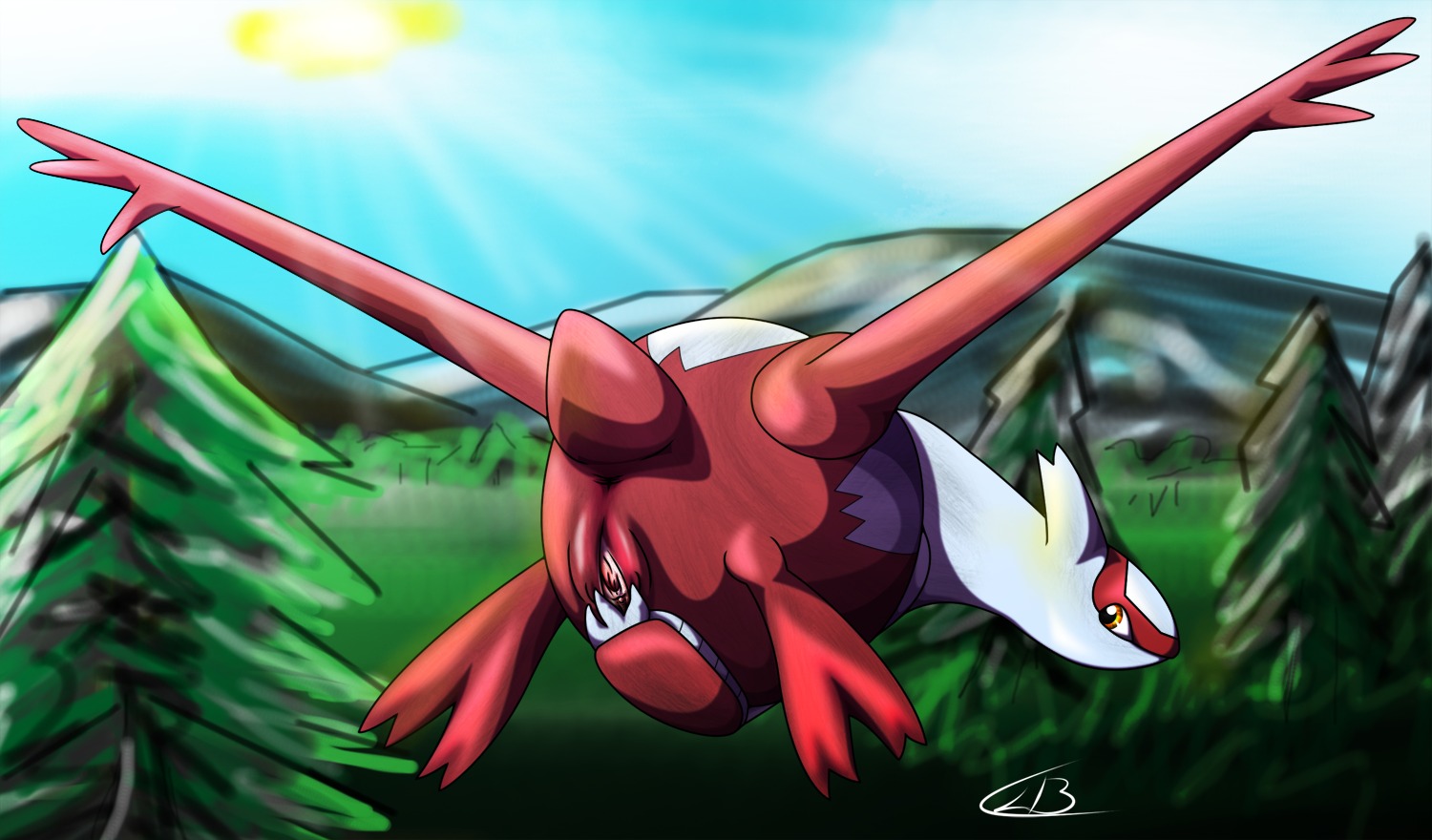 2014 anus butt clb cloud e621 female feral generation_3_pokemon genitals latias legendary_pokemon looking_back nintendo nude outside plant pokemon pokemon_(species) presenting presenting_vulva sky solo spread_vulva spreading tree vulva
