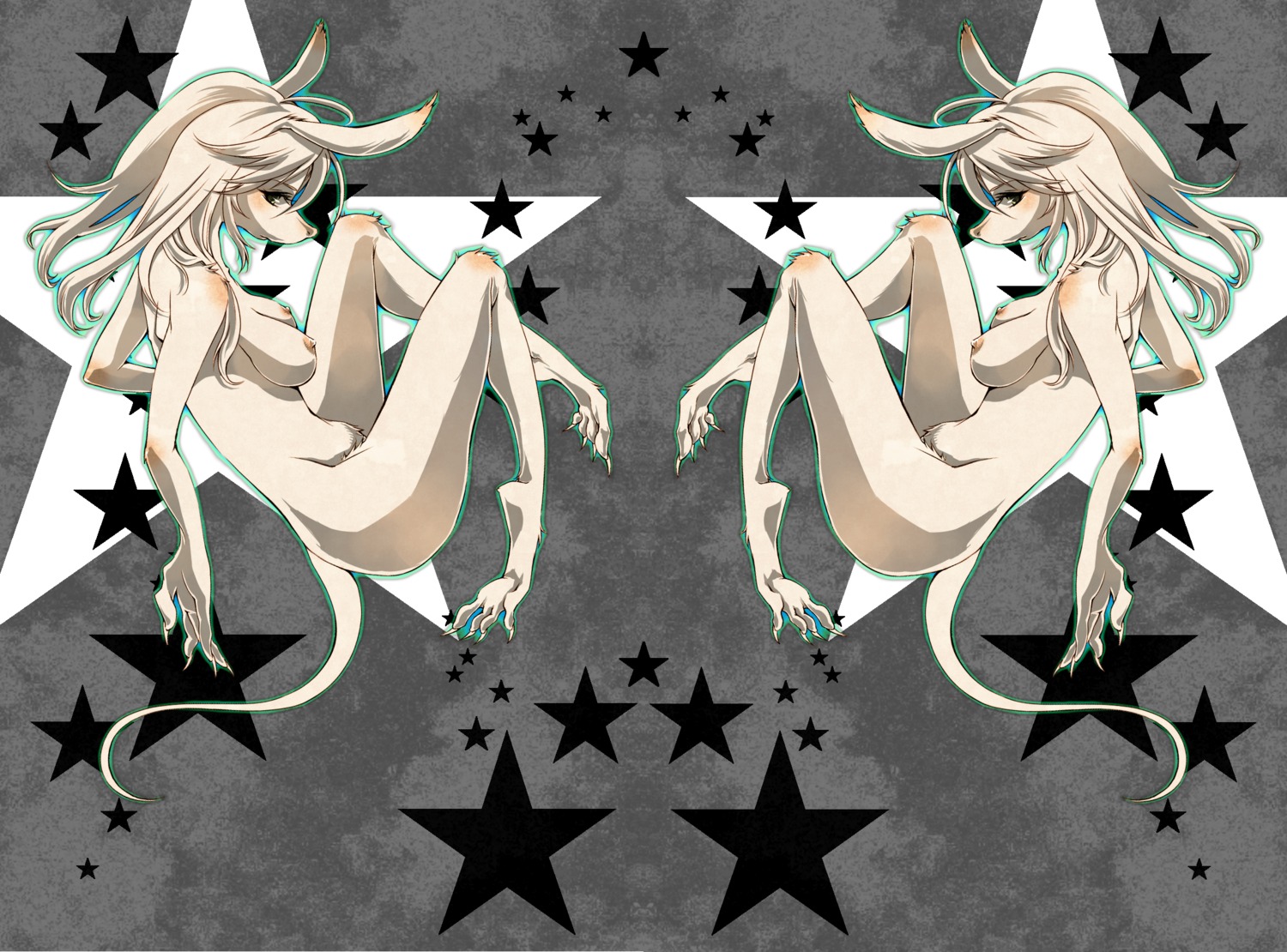 anthro areola blush breasts burmecian clitoris e621 feet female final_fantasy final_fantasy_ix freya_crescent genitals hi_res kemono kiyoshi looking_back mammal medium_breasts murid nipples nude rodent soles solo square_enix star tail