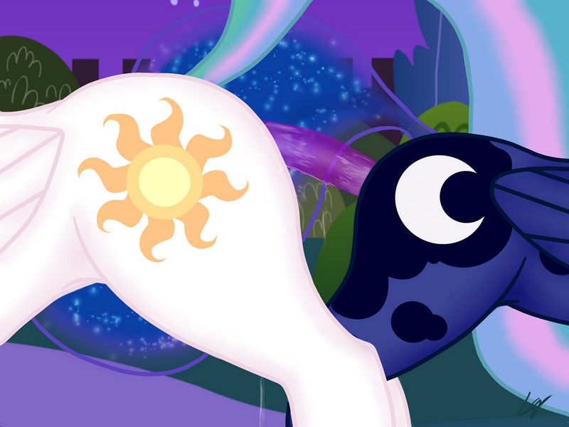 4:3 ambiguous_penetration butt cutie_mark dildo double_dildo duo e621 equid equine feathered_wings feathers female female/female feral friendship_is_magic hasbro incest_(lore) lowgravity mammal my_little_pony mythological_creature mythological_equine mythology pegasus penetration princess princess_celestia_(mlp) princess_luna_(mlp) royalty sex sex_toy tail vaginal wings