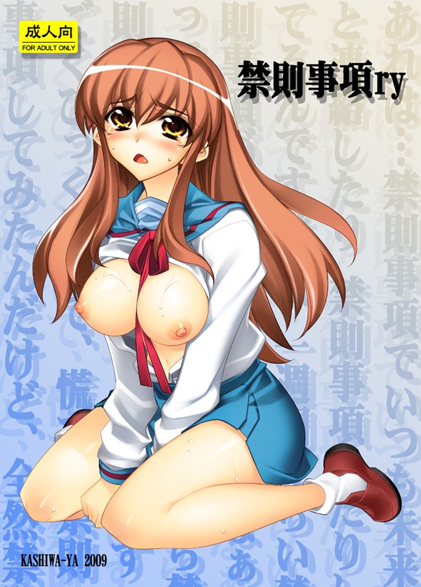 asahina_mikuru blush breasts clothing female hiyohiyo kashiwa_ya large_breasts rule34 skirt suzumiya_haruhi_no_yuuutsu tagme