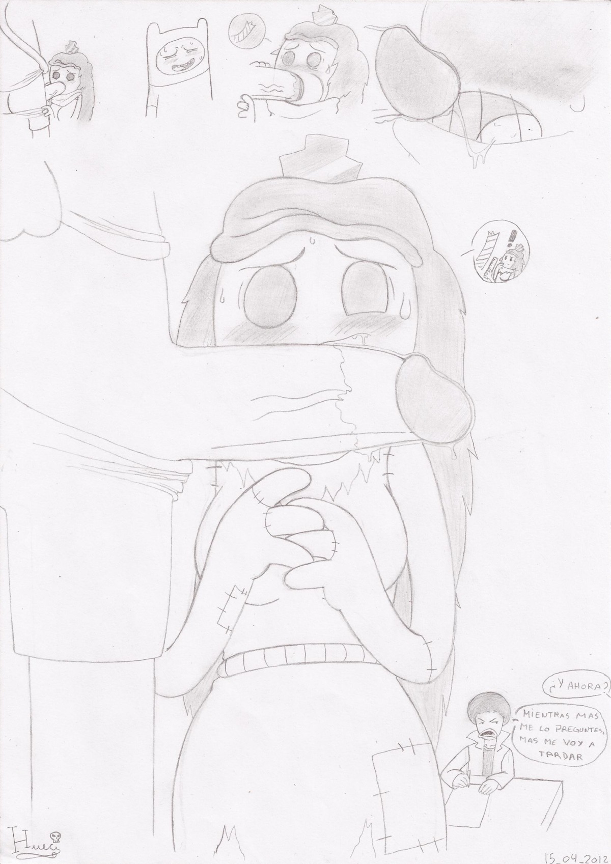 adventure_time female finn_the_human hueci raggedy_princess rule34 tagme
