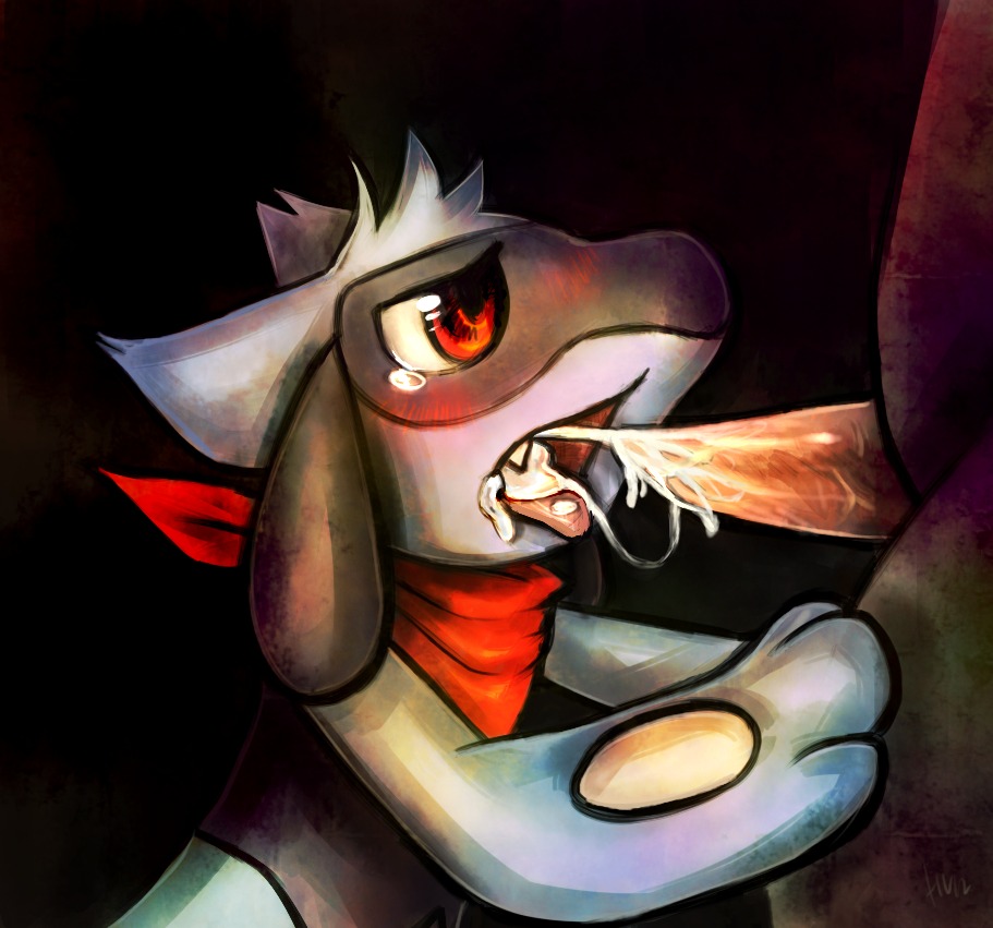 2012 anthro blush bodily_fluids canid canine cum cum_in_mouth cum_inside cum_on_penis cum_string cumshot cumshot_in_mouth digital_media_(artwork) duo e621 ejaculation erection generation_4_pokemon genital_fluids genitals haychel leon_(haychel) male male/male male_penetrated male_penetrating male_penetrating_male mammal nintendo oral orgasm penetration penis pokemon pokemon_(species) red_eyes riolu sex solo_focus tongue tongue_out young young_anthro young_male