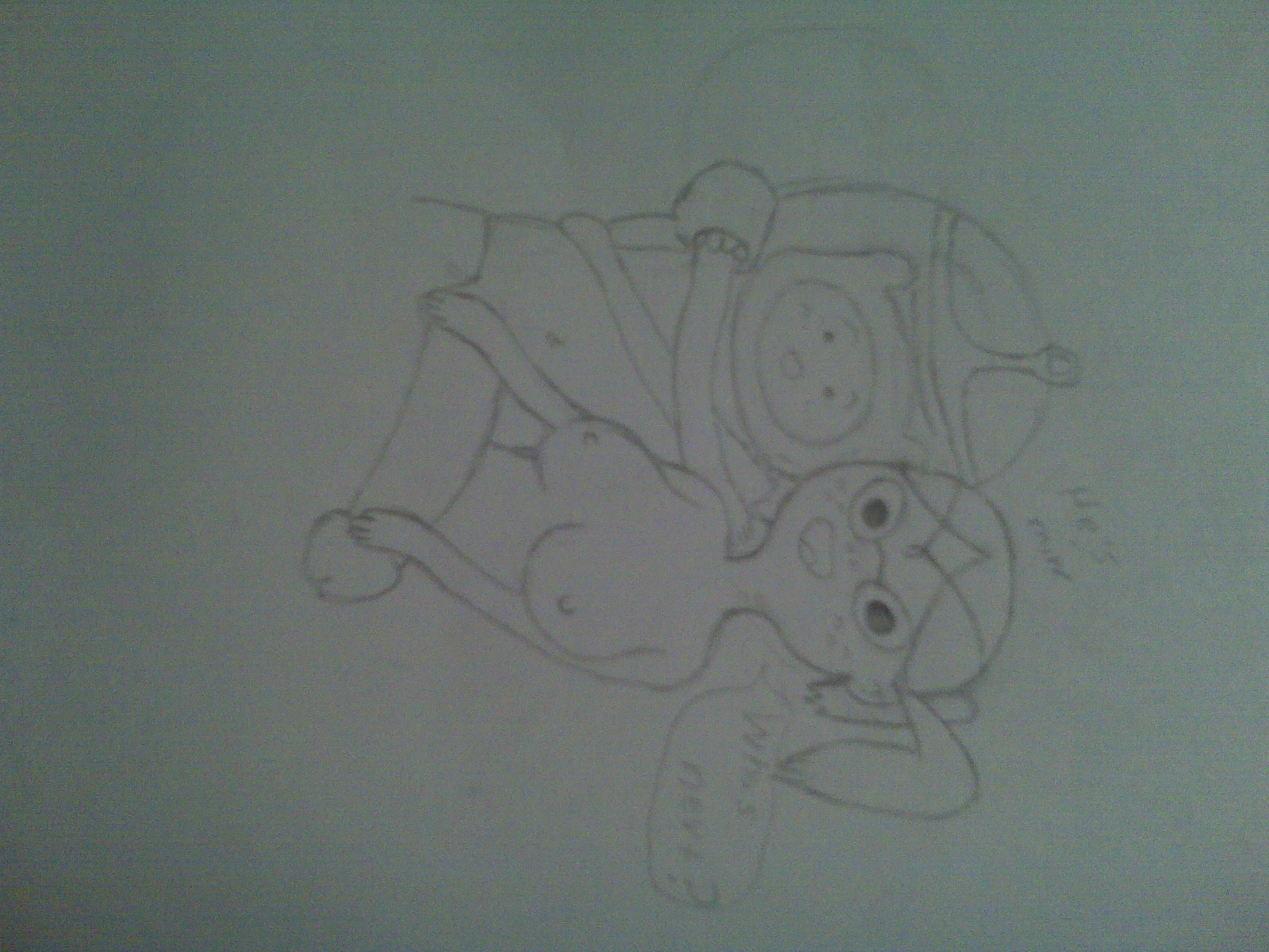 1boy 1girls adventure_time cartoon_network doctor_princess drawing female finn_the_human male princess_bubblegum rule34 tagme
