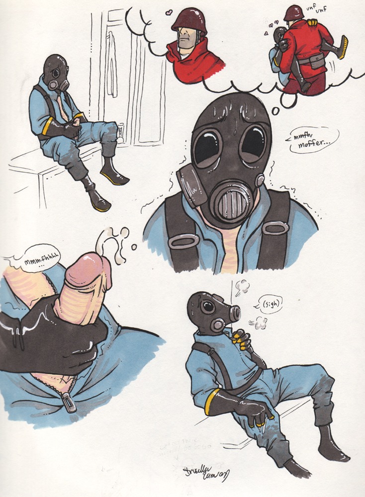 1boy after_masturbation after_orgasm anal_sex bundog clothed_sex cum cumshot erection fantasy gasmask gloves hearts heavy_breathing helmet_over_eyes holding_penis lockers male male_only masturbation open_clothes penis penis_out pyro_(team_fortress_2) rule34 soldier_(team_fortress_2) solo spread_legs suspended_congress team_fortress_2 zipper_down