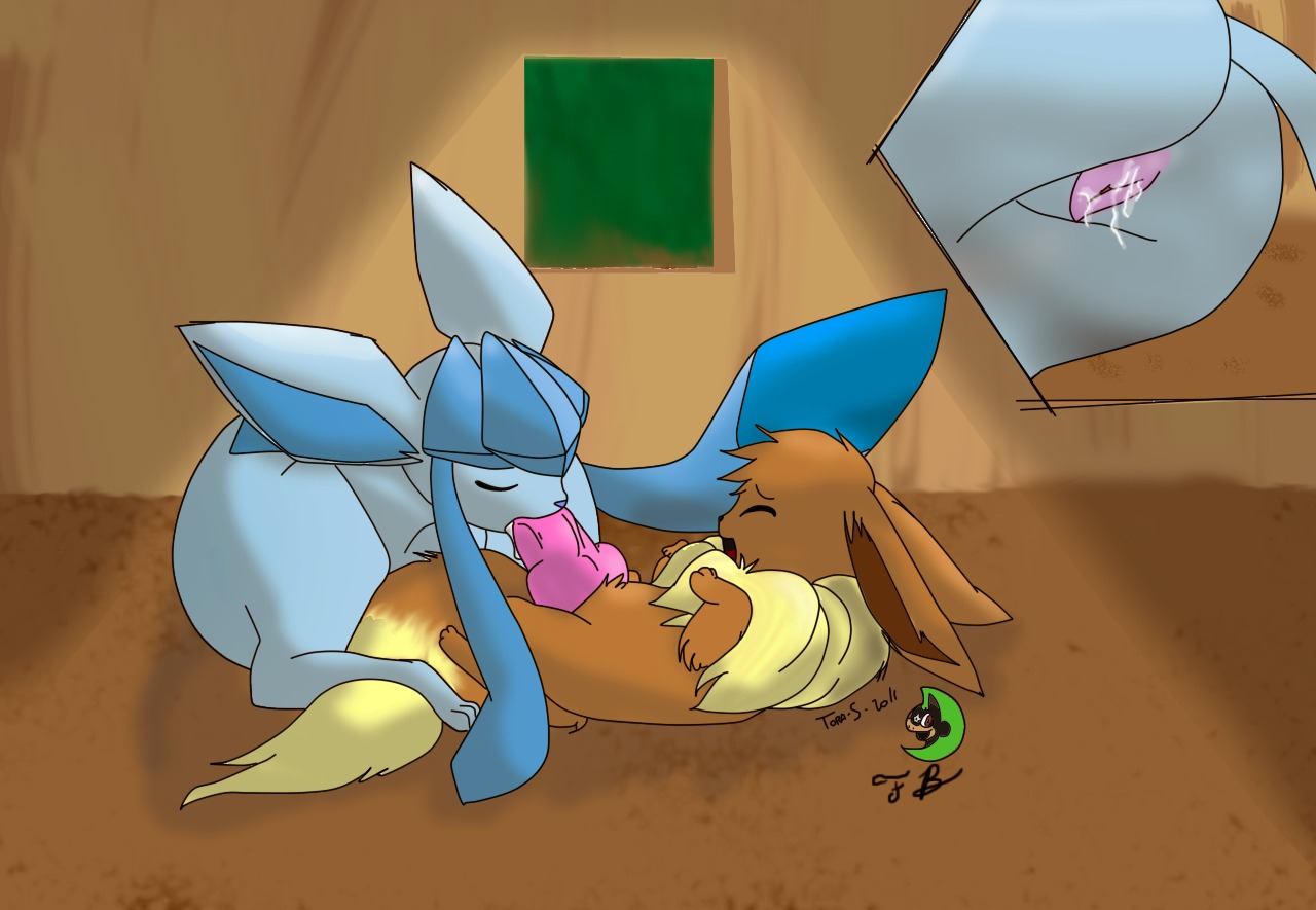 color eevee eeveelution fellatio female feral fur generation_1_pokemon generation_4_pokemon glaceon indoors insertion interspecies male nintendo nude oral penis pokemon pokemon_(species) pussy pussy_juice rule34 straight vulva
