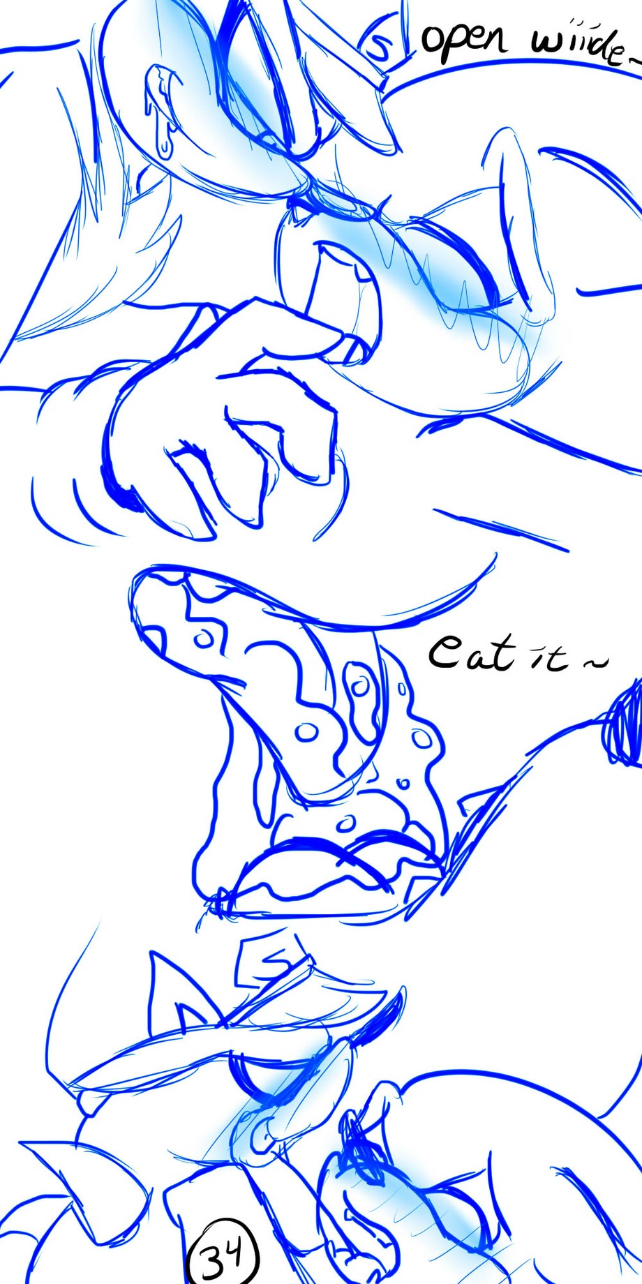1:2 ambiguous/ambiguous ambiguous_gender anthro blue_and_white blush bodily_fluids clothing comic cum dialogue dominant e621 english_text eulipotyphlan forced fur genital_fluids hat headgear headwear hedgehog hi_res mammal monochrome redfirestar saliva sega silver_the_hedgehog simple_background sketch snowballing sonic_the_hedgehog sonic_the_hedgehog_(series) sweat text tongue white_background