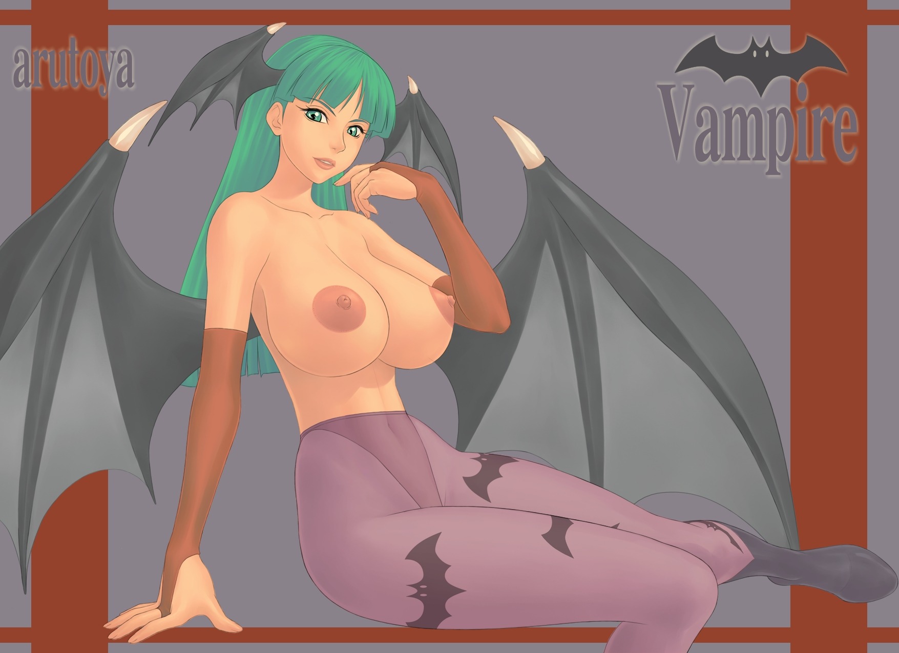 arutoya breasts clothing darkstalkers demon female large_breasts morrigan_aensland rule34 succubus tagme