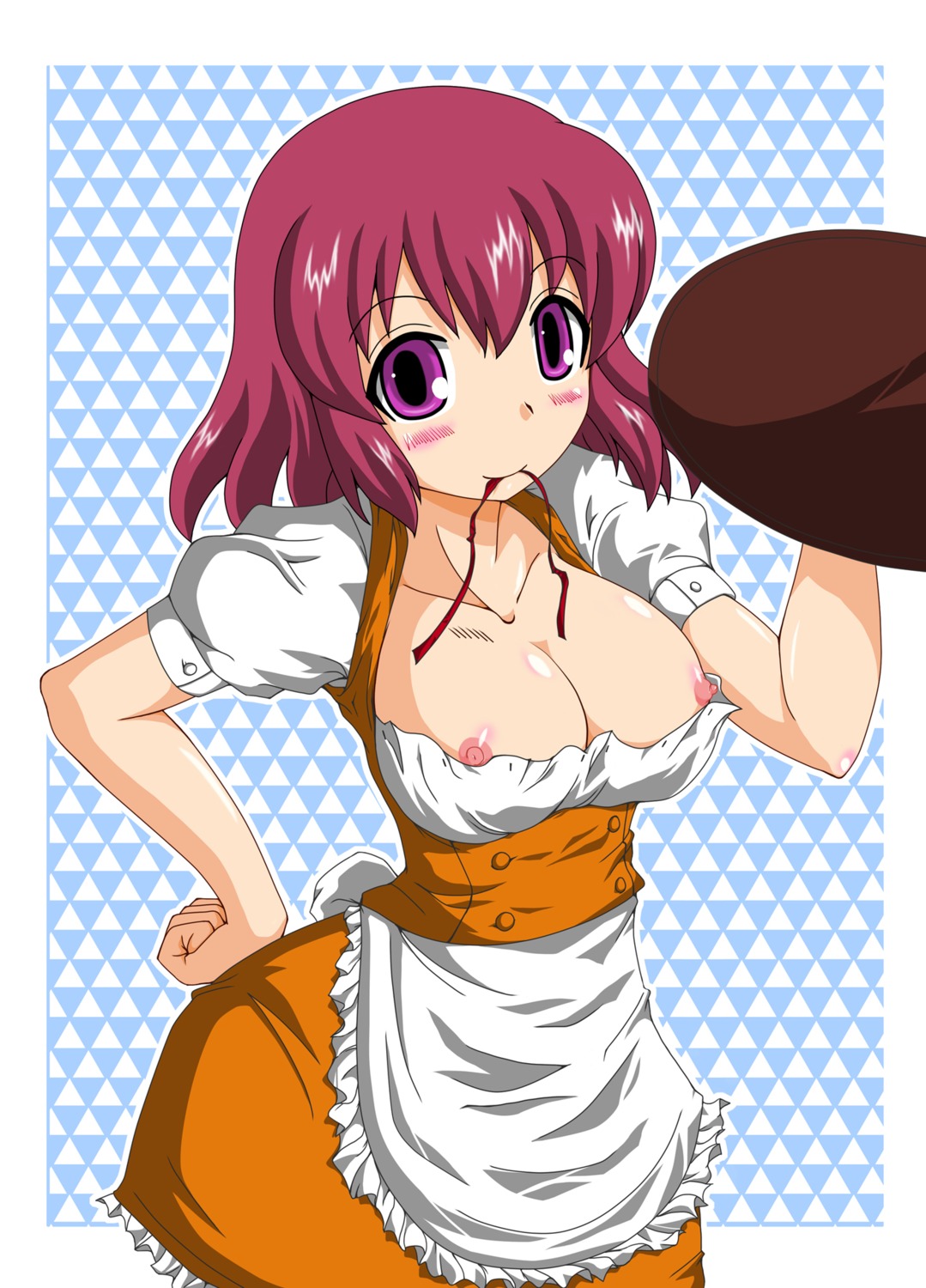 1girls breasts clothing female female_only huge_eyes kushieda_minori large_breasts nishimura_takashi rule34 solo tagme toradora! waitress