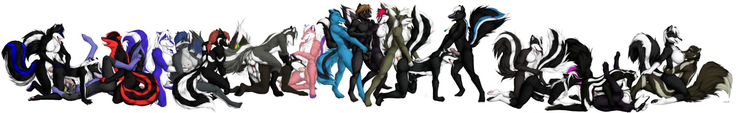 1691_position 3_toes 5_toes 69_position absurd_res accessory air_freshener all_fours anal anal_penetration anthro anthro_on_anthro anthro_penetrated anthro_penetrating anthro_penetrating_anthro anvil_position backsack balls bisexual black_body black_fur black_penis blue_body blue_eyes blue_fur blue_hair bodily_fluids breast_fondling breast_play breasts brown_eyes butt claws collar cum cum_in_mouth cum_inside cum_while_rimmed cum_while_rimming dani_(daniskunk) digital_media_(artwork) doggystyle double_penetration drooling e621 ejaculation erection eyes_closed eyewear feet fellatio female floyd_mephit fondling from_behind_position from_front_position fur genital_fluids genitals glasses green_body green_eyes green_fur grey_body grey_fur group group_sex gynomorph gynomorph/male gynomorph_penetrated gynomorph_penetrating gynomorph_penetrating_male hair hair_accessory hairband hand_on_back hand_on_breast hi_res humanoid_genitalia humanoid_penis intersex intersex/male intersex_penetrated intersex_penetrating intersex_penetrating_male jewelry kneeling large_group legs_up licking long_image love lucky_pierre lying male male/female male/male male_penetrated male_penetrating male_penetrating_gynomorph male_penetrating_intersex male_penetrating_male mammal mass_orgy mastery_position masturbation mephitid mixed_sandwich_position mr._mephit necklace nipples nude on_back on_lap open_mouth oral oral_penetration orgy pawpads paws penetrating_while_rimmed penetration penile penile_masturbation penis perineum pink_body pink_fur purple_eyes quasiskunk rear_view red_body red_fur red_hair red_penis rikoshi rimming rimming_while_penetrated saliva sex side_view simple_background sitting sitting_on_lap skunk spitroast spread_legs spreading standing straddling streaks_skunk tail tail_grab taki_(takikuroi) toes tongue tongue_out train_position trist truegrave9 vaginal vaginal_penetration vulva white_background white_hair wide_image