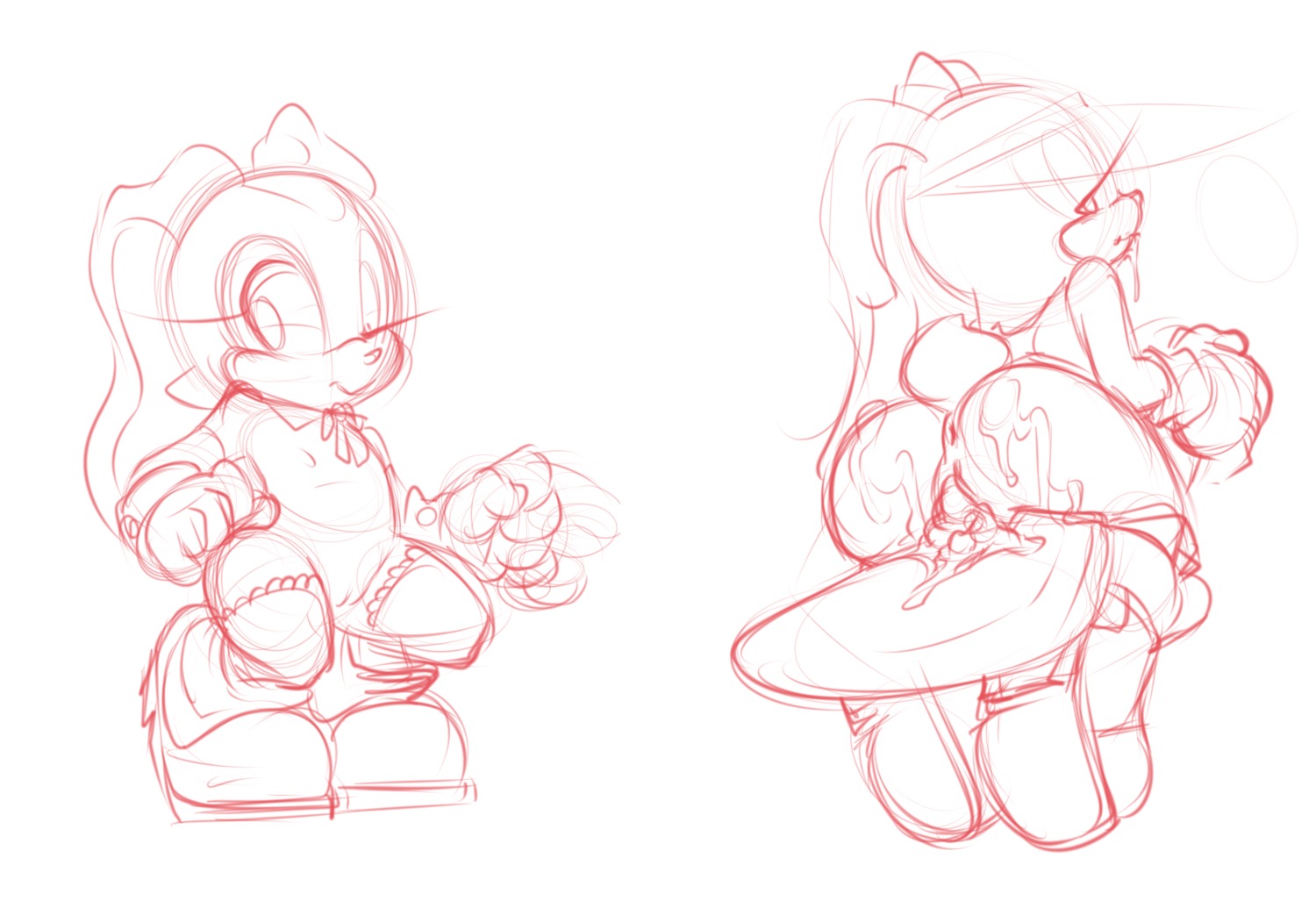 after_sex anthro anus bodily_fluids butt cream_the_rabbit cum cum_in_vagina cum_inside e621 female genital_fluids genitals hi_res lagomorph leporid mammal nude rabbit sega simple_background sketch solo sonic_the_hedgehog_(series) vulva young young_anthro zinnthos
