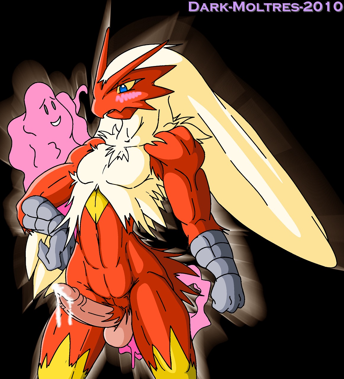1boy ambiguous_gender anthro blaziken blush color cum dark-moltres ditto male male/ambiguous male_pokemon nude penis pokemon pokemon_(species) rule34 standing tagme