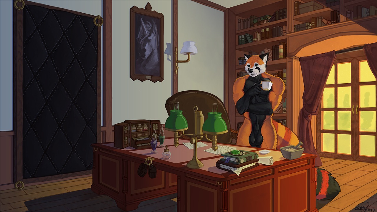 16:9 abs ailurid animal_genitalia anthro athletic balls biceps big_balls biped black_body black_fur black_nose brown_body brown_fur crossed_arms e621 fully_sheathed fur genitals green_eyes grin male mammal mariart muscular muscular_anthro nude partran_(red_panda) pecs pose red_panda sheath smile solo standing white_body white_fur widescreen winterrock_(partran)