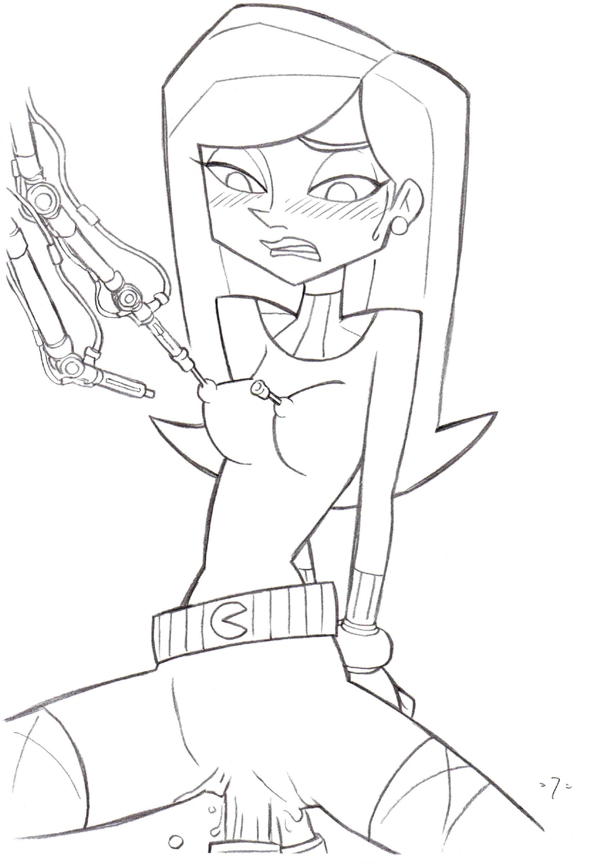agent_k anal anal_sex anal_training bondage dildo disney double_penetration female monochrome nipples pussy pussy_training rule34 sketch tagme the_replacements union_of_the_snake vaginal_penetration