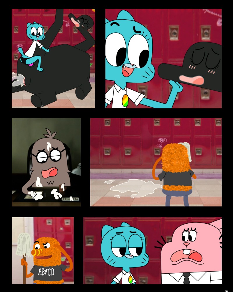 age_difference anthro bpq00x cartoon_network cheating cheating_wife comic dinosaur domestic_cat feline female furry lagomorph milf molly_collins nicole_watterson older_female principal_brown rabbit reptile richard_watterson rocky_robinson rule34 scalie straight_hair tagme the_amazing_world_of_gumball younger_female yuri