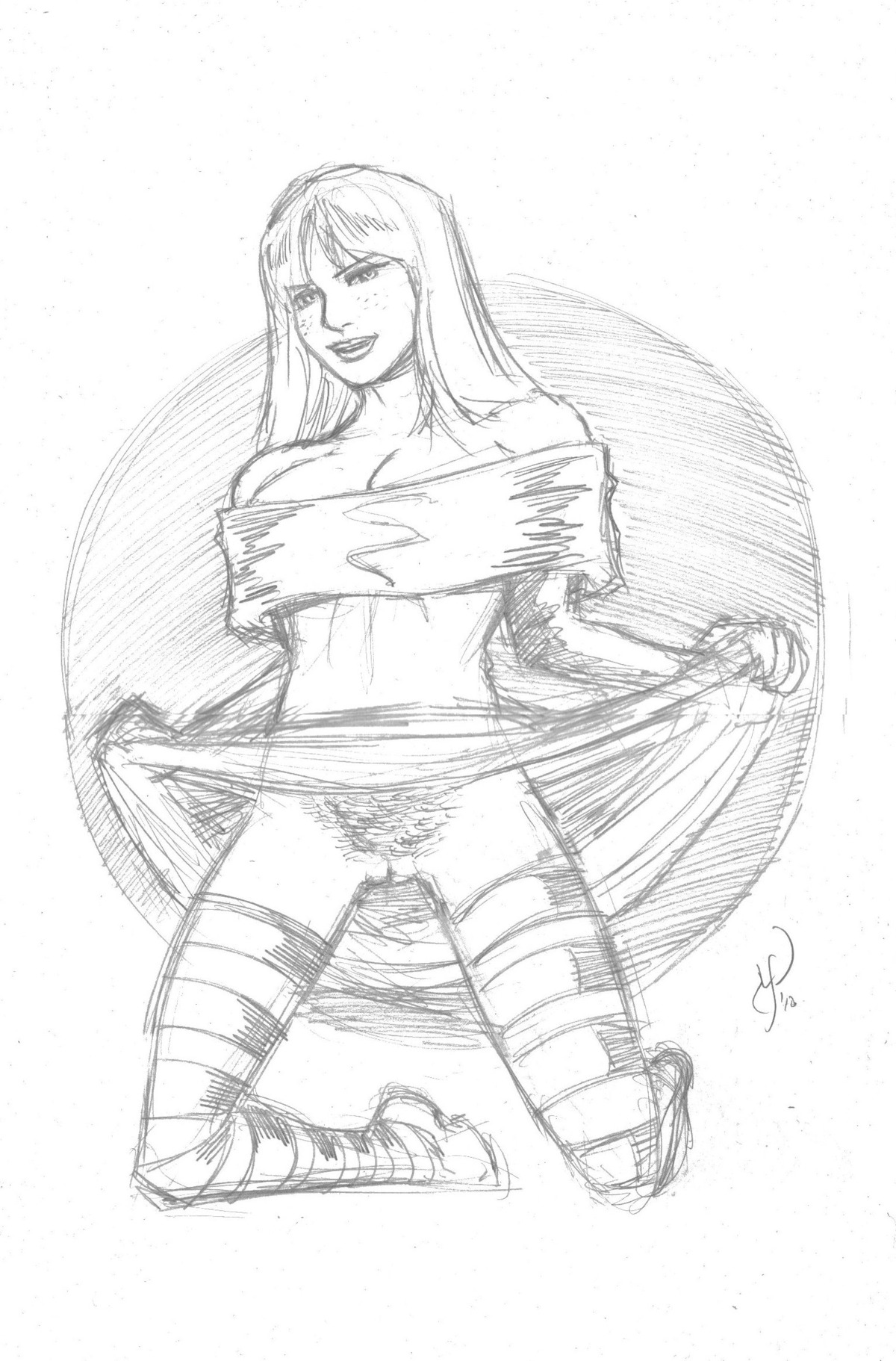 1girls alternate_version_available cyclone_(dc) dc dc_comics female female_only justice_society_of_america maxine_hunkel michael_powell monochrome rule34 solo tagme uncensored