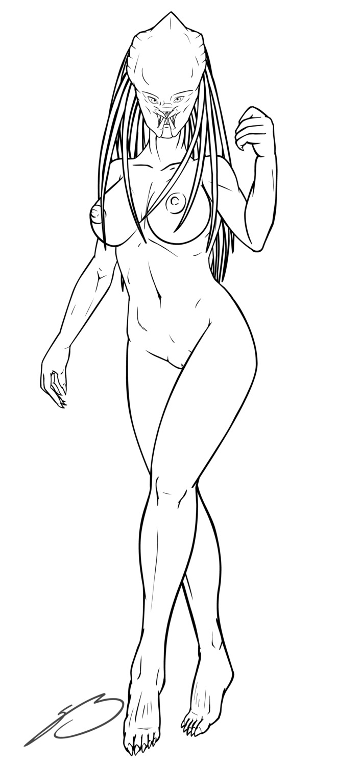 1girls 2d female female_only female_yautja no_humans predator_(franchise) pussy roary rule34 solo solo_female tagme yautja
