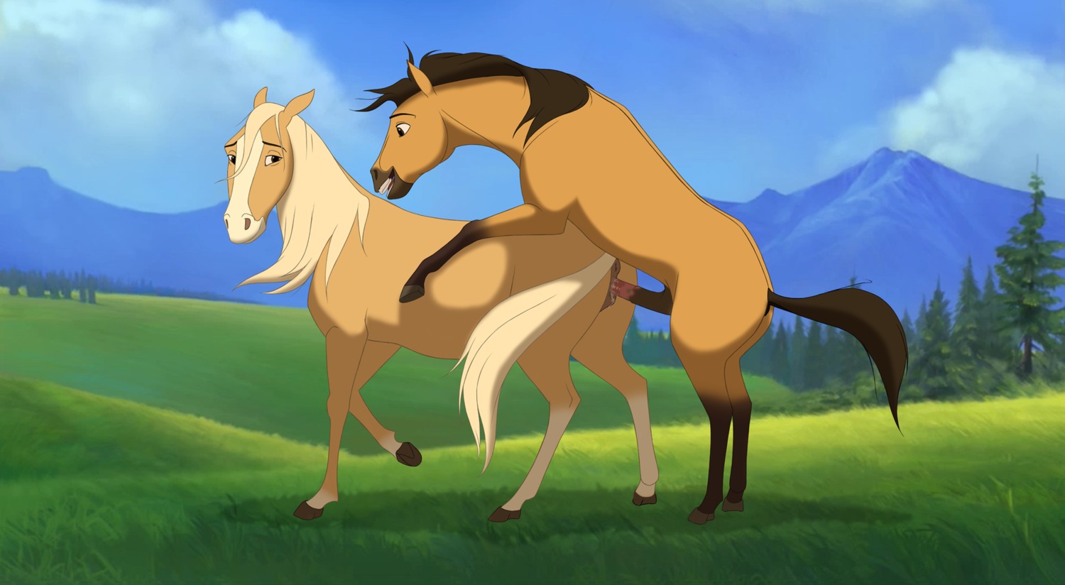 anatomically_correct anatomically_correct_genitalia anatomically_correct_vulva animal_genitalia animal_penis animal_vulva anus brown_body brown_fur cloven_hooves detailed_background dreamworks duo e621 equid equine equine_genitalia equine_penis equine_vulva erection esperanza_(cimarron) female female_on_bottom female_penetrated feral feral_on_feral feral_penetrated feral_penetrating feral_penetrating_feral from_behind_position fur genitals grass hi_res hooves horse incest_(lore) intraspecies leg_markings looking_pleasured male male/female male_on_top male_penetrating male_penetrating_female mammal markings mature_female mother_(lore) mother_and_child_(lore) mother_and_son_(lore) mother_penetrated mounting nature nude on_bottom on_model on_top open_mouth parent_(lore) parent_and_child_(lore) parent_and_son_(lore) penetration penile penile_penetration penis penis_in_vagina plant quadruped sex smile socks_(marking) son_(lore) son_penetrating son_penetrating_mother spirit:_stallion_of_the_cimarron spirit_(cimarron) tail the_giant_hamster underhoof unguligrade vaginal vaginal_penetration vulva