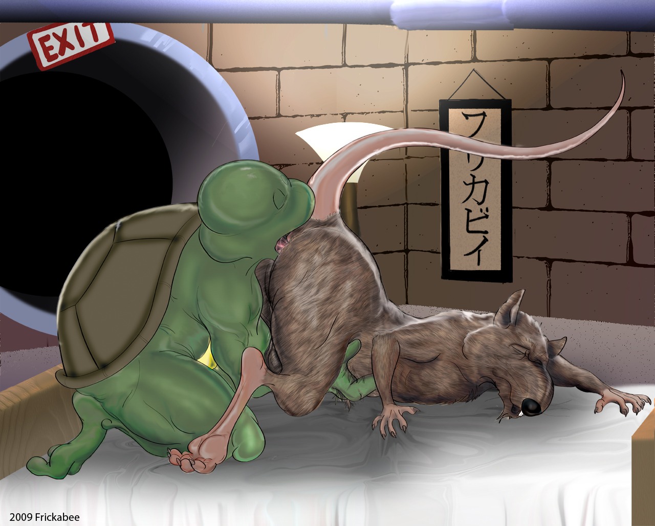 2009 anthro frickabee incest leonardo male male_only master_splinter master_splinter_(tmnt_1987) rat reptile rodent rule34 scalie sewer tagme teenage_mutant_ninja_turtles tmnt_1987 turtle