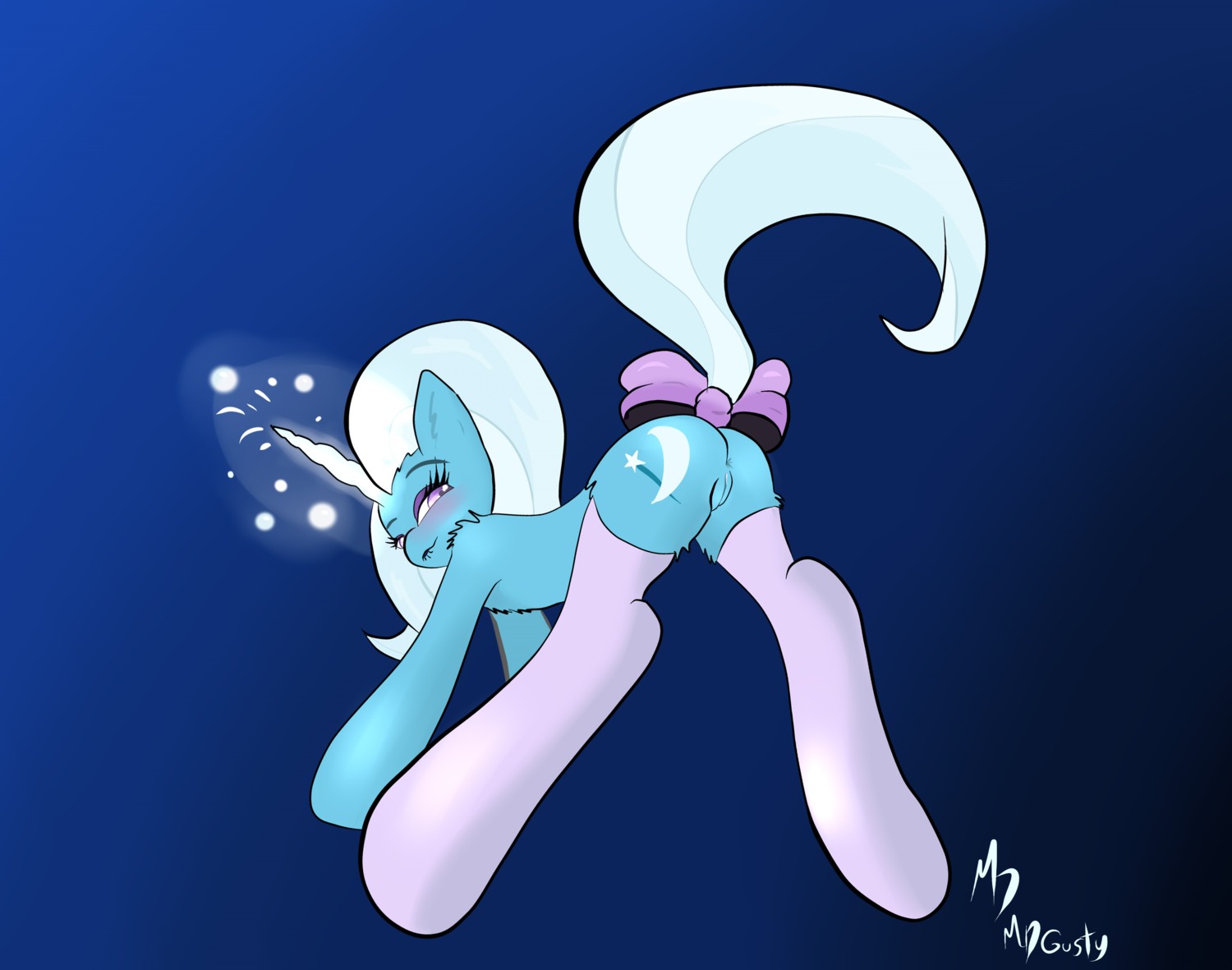 absurd_res anus cutie_mark digital_media_(artwork) e621 equid equine female feral friendship_is_magic genitals hasbro hi_res horn mammal mdgusty my_little_pony mythological_creature mythological_equine mythology quadruped solo tail trixie_(mlp) unicorn vulva