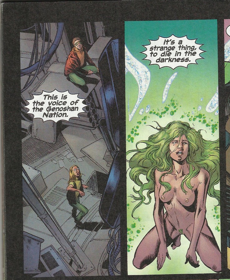 andy_lanning barefoot chris_chuckry edit female green_hair lorna_dane marvel marvel_comics mutant_(marvel) nipples phil_jimenez polaris_(x-men) rule34 x-factor x-men