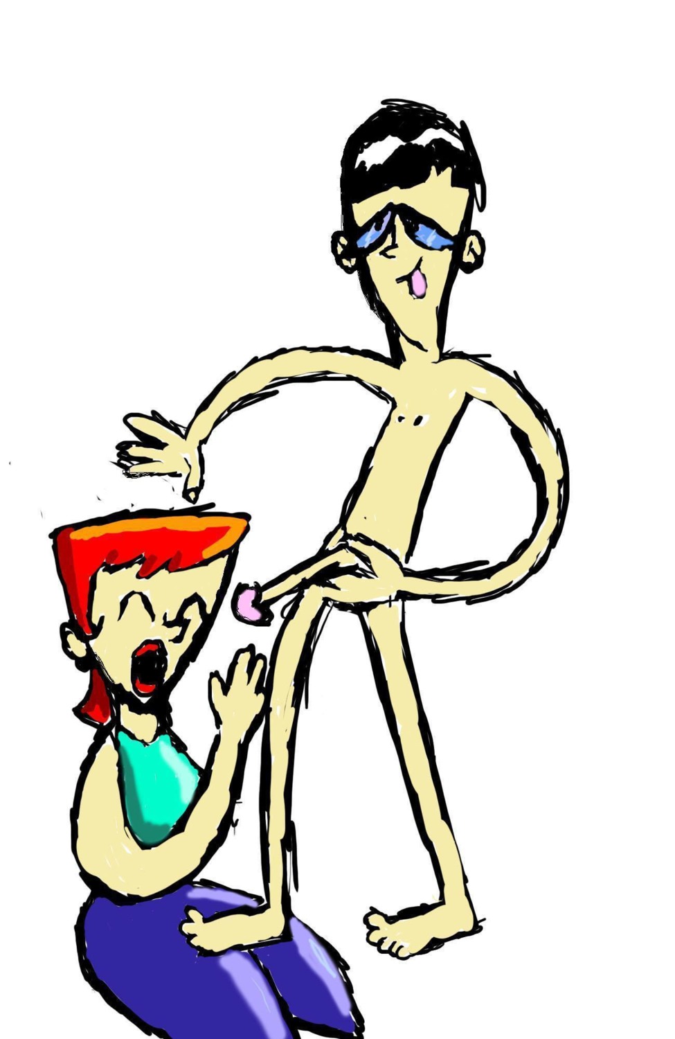 cartoon_network dexter's_laboratory dexter's_mom female human male mandark rule34 straight tagme what