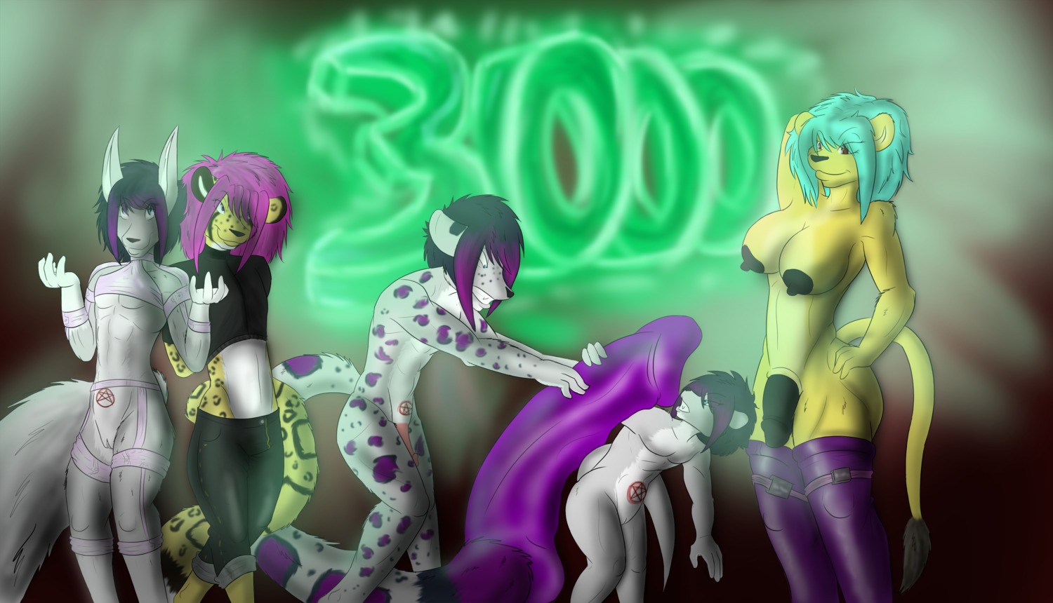 andromorph anthro bieesha black_nipples black_penis breasts canid canine canis cheetah digital_media_(artwork) dildo dildo_size_difference e621 felid feline fox genitals group gynomorph half-erect herm hi_res huge_dildo humanoid_genitalia humanoid_penis hybrid intersex leopard lion makari makarimorph mammal mustelid nipples nude otter pantherine penis penis_size_difference sex_toy snow_leopard tail vulva wolf
