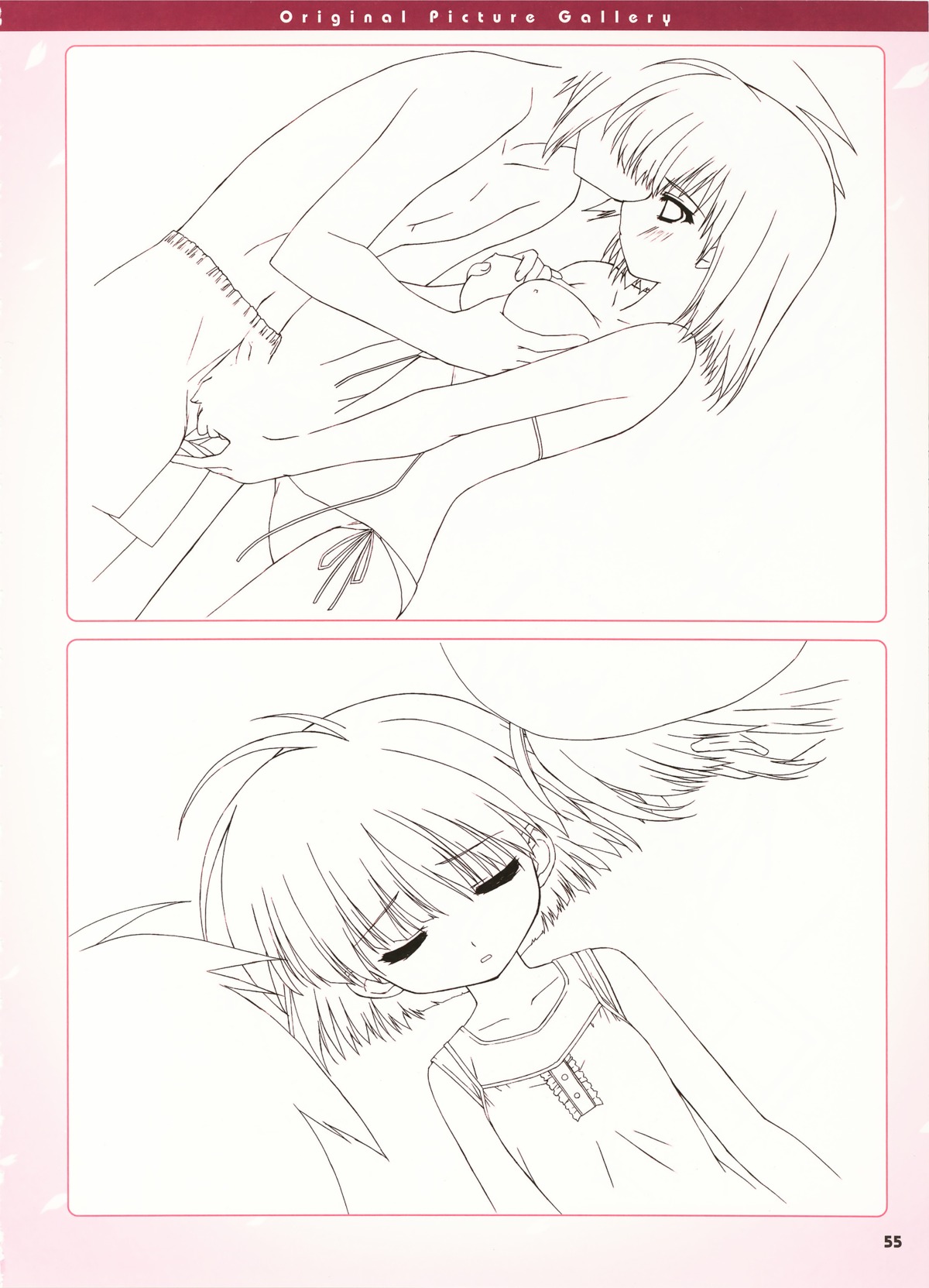 boy_meets_girl breast_grab breasts censored clothing female frontwing rule34 sketch swimsuit tagme