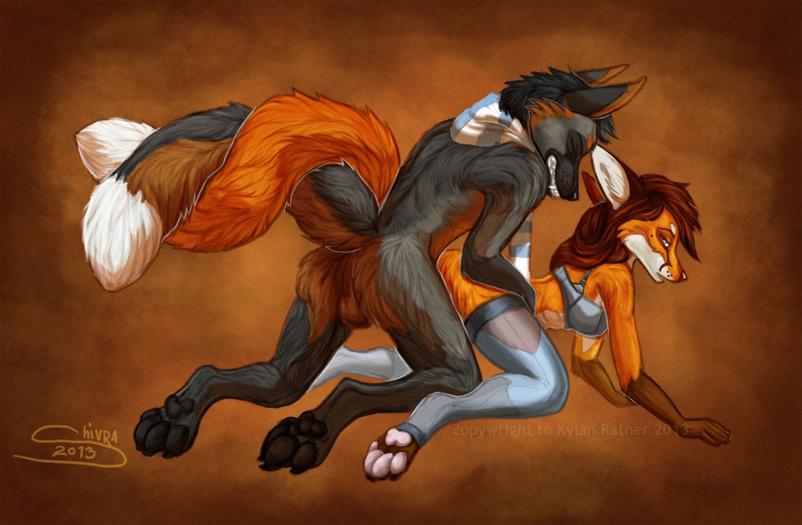 4_toes all_fours anthro backsack balls canid canine claws clothed clothing cross_fox dashwood_fox digitigrade doggystyle duo e621 entwined_tails feet female female_penetrated fox from_behind_position genitals hindpaw lingerie male male/female male_penetrating male_penetrating_female mammal nude pawpads paws penetration red_fox sex shivra skimpy soles tail tail_coil toes true_fox