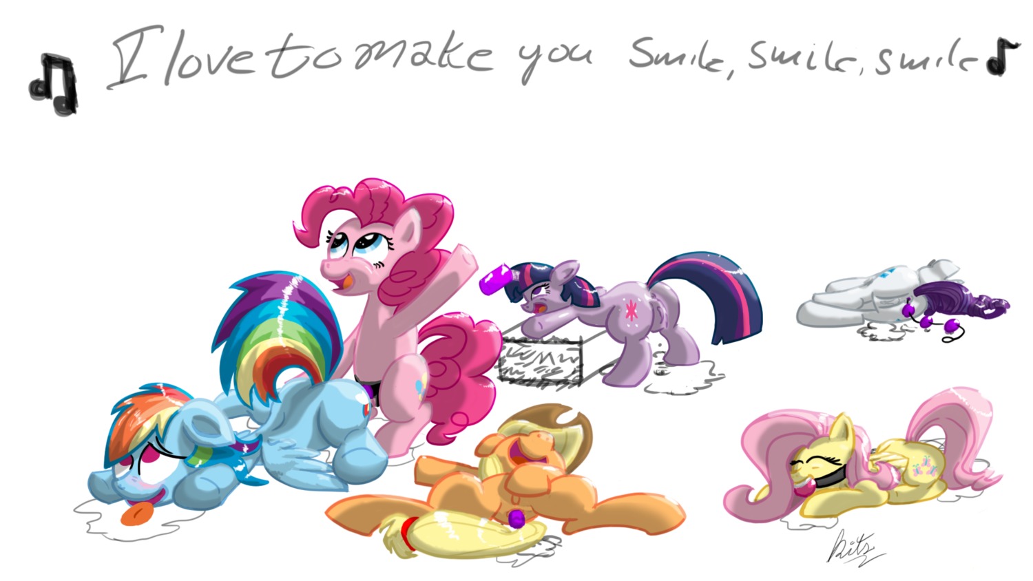 16:9 2012 ambiguous_penetration anal anal_beads anal_masturbation anal_penetration anus applejack_(mlp) ball_gag blonde_hair blue_body blue_eyes blue_feathers blue_fur clothing cowboy_hat cutie_mark dildo e621 earth_pony english_text equid equine feathered_wings feathers female female/female feral fluttershy_(mlp) friendship_is_magic fucked_silly fur gag gagged genitals group hair hasbro hat headgear headwear hi_res horn horse kitsuneymg lying mammal masturbation multicolored_hair musical_note musical_symbol my_little_pony mythological_creature mythological_equine mythology obscured_penetration on_back on_front on_side one_after_another orange_body orange_fur pegasus penetration pink_body pink_fur pink_hair pinkie_pie_(mlp) pony purple_hair rainbow_dash_(mlp) rainbow_hair rarity_(mlp) sex sex_toy sex_toy_insertion simple_background strapon strapon_insertion strapon_sex symbol text toying_partner twilight_sparkle_(mlp) two_tone_hair unicorn vaginal vaginal_masturbation vulva wearing_strapon white_background white_body white_fur widescreen wings yellow_body yellow_feathers yellow_fur