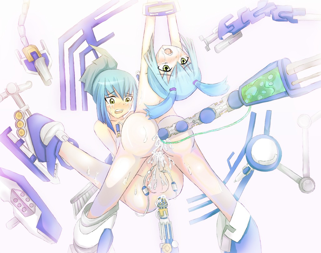 1boy 1girls anal balls blue_hair bondage both_sexes_in_same_situation crying crying_with_eyes_open cum duo erection female femsub forced_partners fucking_machine green_eyes incest leo_(yu-gi-oh!) lua_(yu-gi-oh!) luka_(yu-gi-oh!) luna_(yu-gi-oh!) male male_and_female_subs male_penetrated malesub multiple_subs nude penis restrained rule34 sex sex_machine shonen_jump shounen_jump shueisha straight testicles twins twintails weekly_shonen_jump weekly_shounen_jump yu-gi-oh! yu-gi-oh!_5d's yuu-gi-ou yuu-gi-ou_5d's