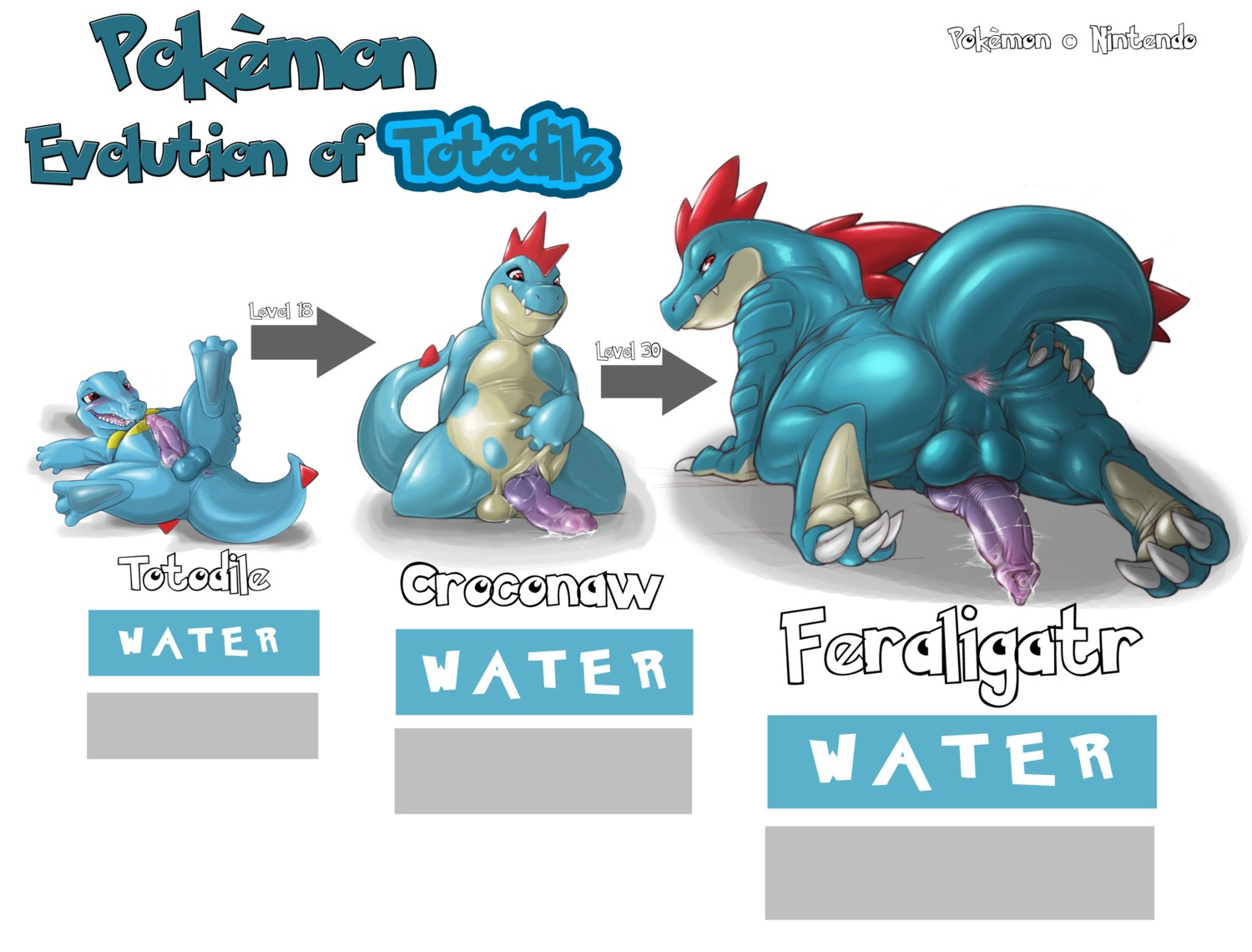alligates alligator anus ass ass_grab chubby claws croconaw cum cute_fang facial feraligatr furry furry_only kneeling knot looking_back male male_only narse ordile penis pokemon pokemon_gsc precum presenting_hindquarters red_eyes rule34 smile smooth_skin spread_ass spread_legs tail totodile uncensored waninoko