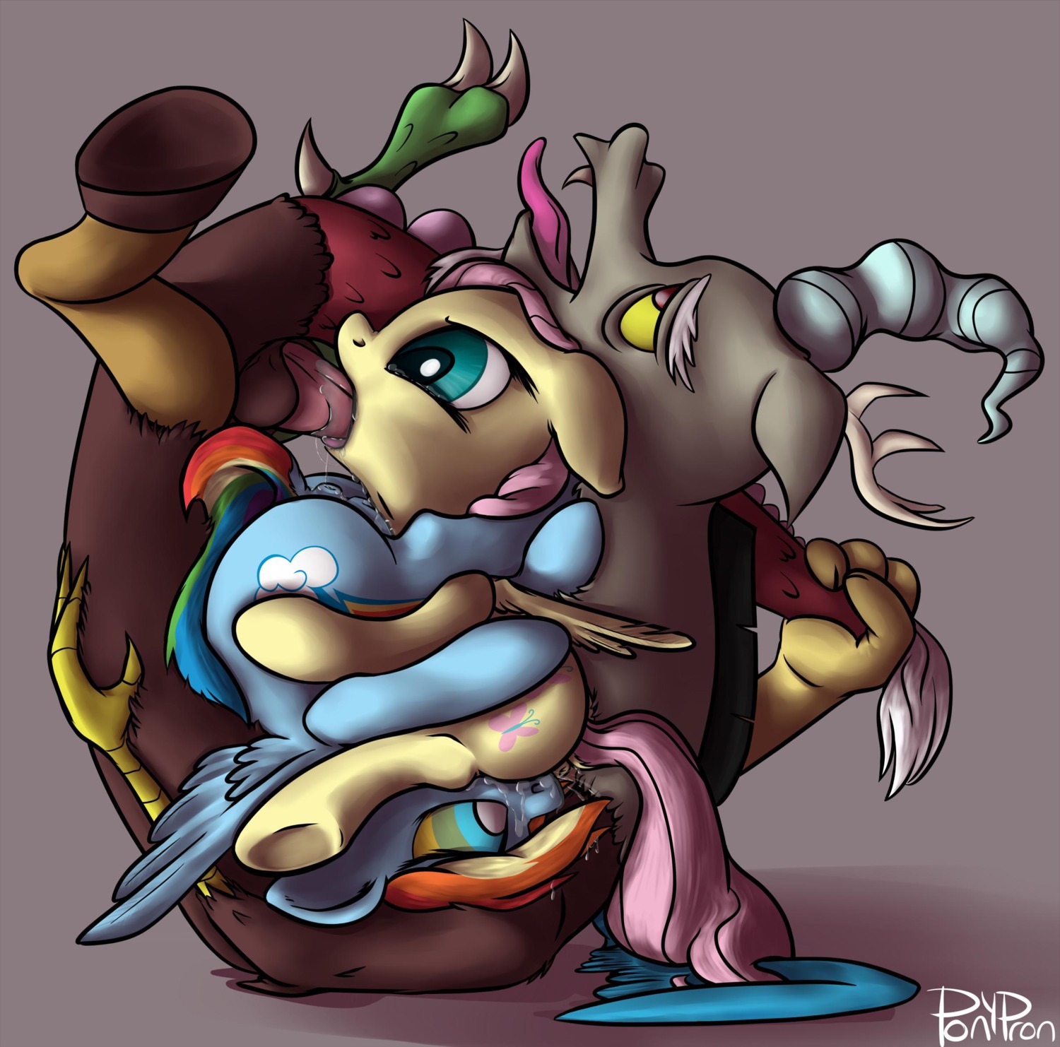 2013 69_position antlers anus bisexual blue_body blue_feathers blue_fur bodily_fluids chimera cunnilingus cutie_mark discord_(mlp) draconequus e621 equid equine erection feathered_wings feathers fellatio female female/female feral fluttershy_(mlp) forced friendship_is_magic fur genital_fluids genitals green_eyes group hair hasbro hi_res horn hypnosis interspecies male male/female male_penetrating mammal mind_control multicolored_eyes multicolored_hair my_little_pony mythological_creature mythological_equine mythology nude oral oral_penetration pegasus penetration penile penis pink_hair ponypron precum rainbow_dash_(mlp) rainbow_hair red_eyes saliva sex sitting sitting_69_position tears upside_down upside_down_fellatio vaginal vaginal_fluids vaginal_penetration vulva wings yellow_body yellow_fur