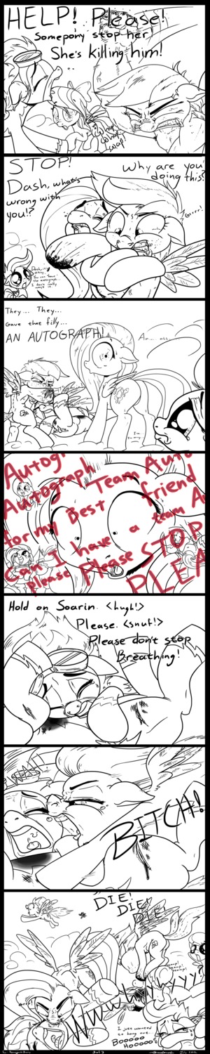 absurd_res abuse angry armpit_hair bite blood bodily_fluids body_hair childhood_trauma comic crying death dialogue e621 english_text equid equine feathered_wings feathers female feral fluttershy_(mlp) forced friendship_is_magic gavalanche group hair hasbro hi_res long_image mammal monochrome my_little_pony mythological_creature mythological_equine mythology pegasus quadruped rainbow_dash_(mlp) rape scootaloo_(mlp) sex soarin_(mlp) spitfire_(mlp) tail tall_image tears text wing_boner wings wonderbolts_(mlp)