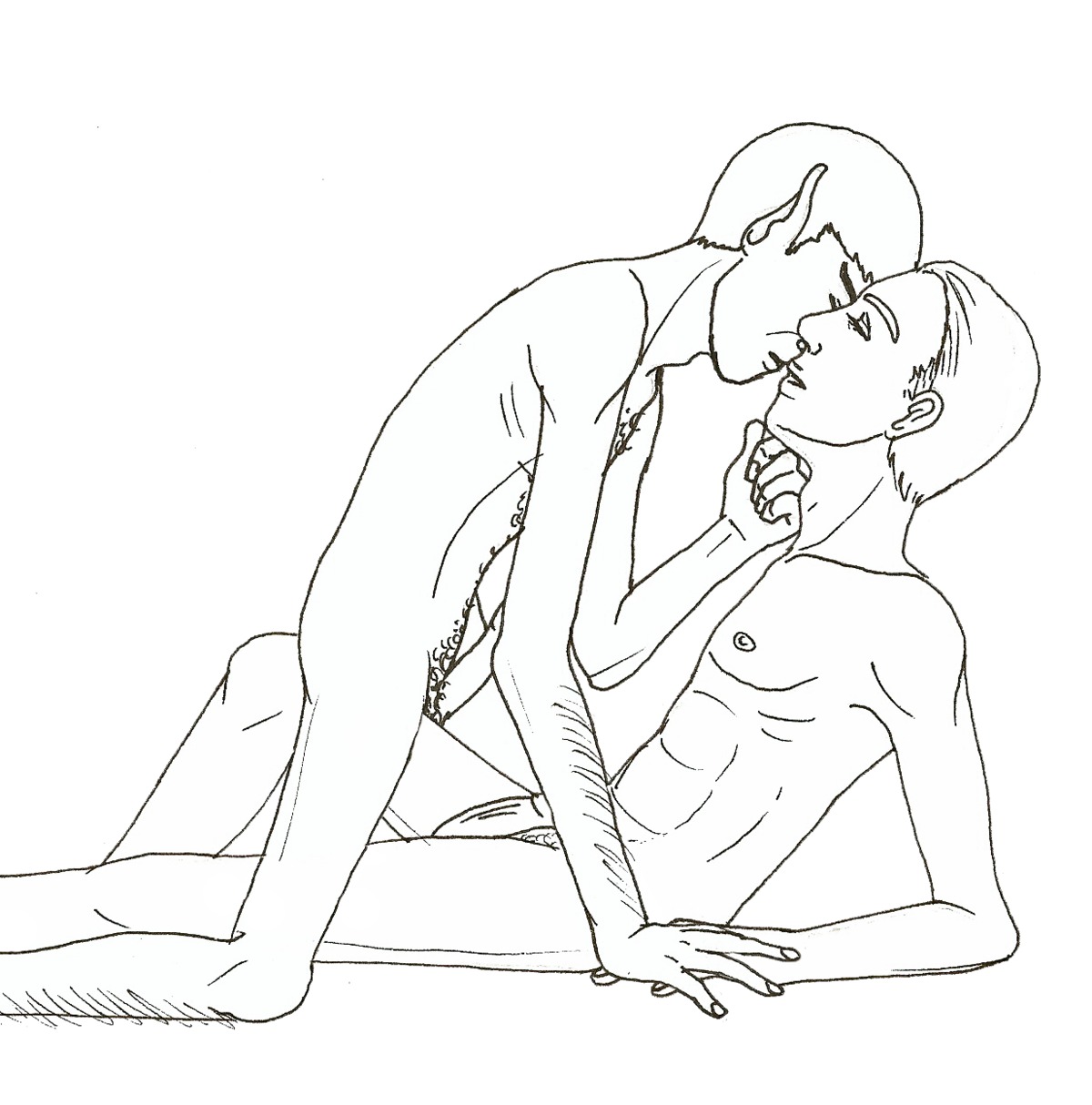 james_t._kirk male rule34 spock star_trek tagme vulcan_(species) yaoi
