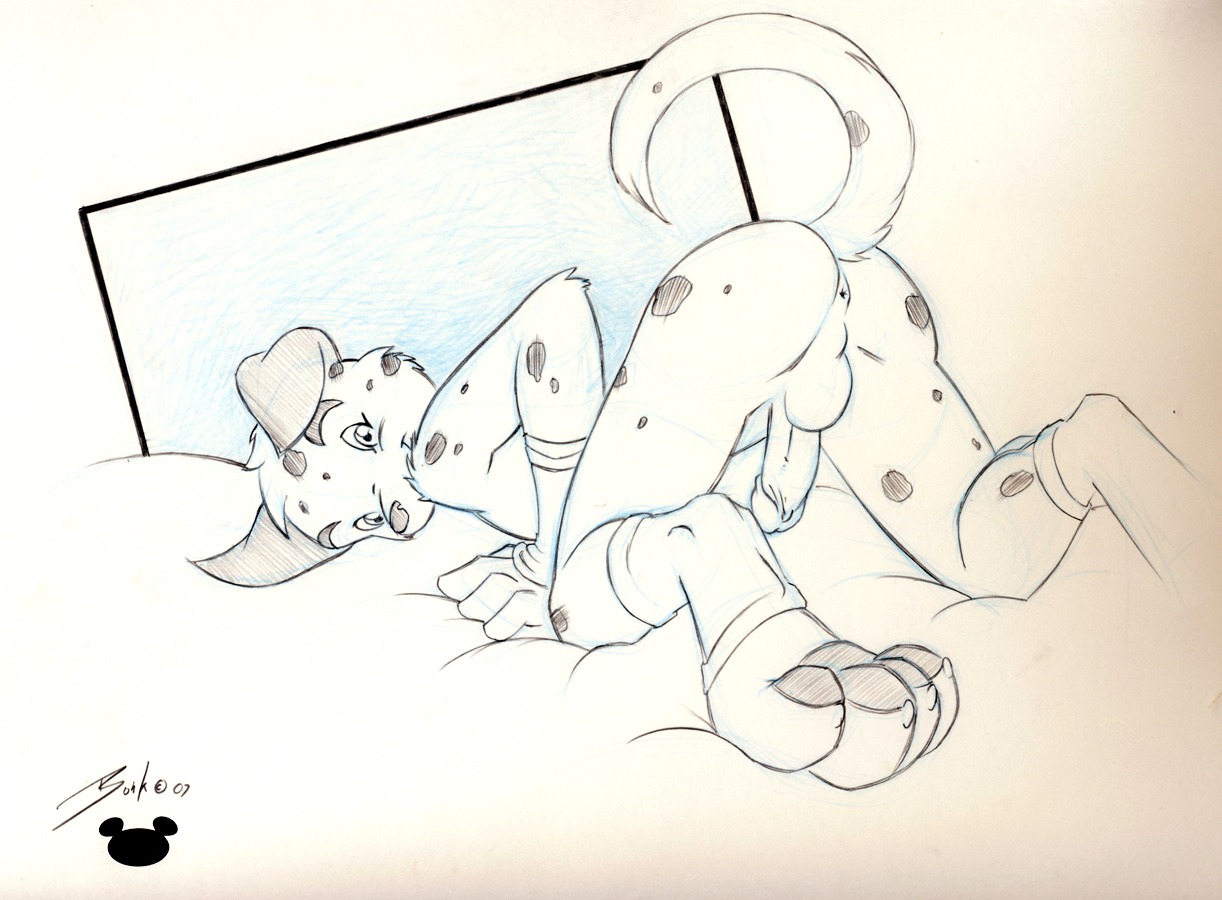 anthro anus ass_up backsack balls bonk butt canid canine canis domestic_dog e621 erection genitals glans graphite_(artwork) humanoid_genitalia humanoid_penis looking_at_viewer looking_back male mammal nude penis presenting raised_tail solo tail traditional_media_(artwork) young young_anthro young_male