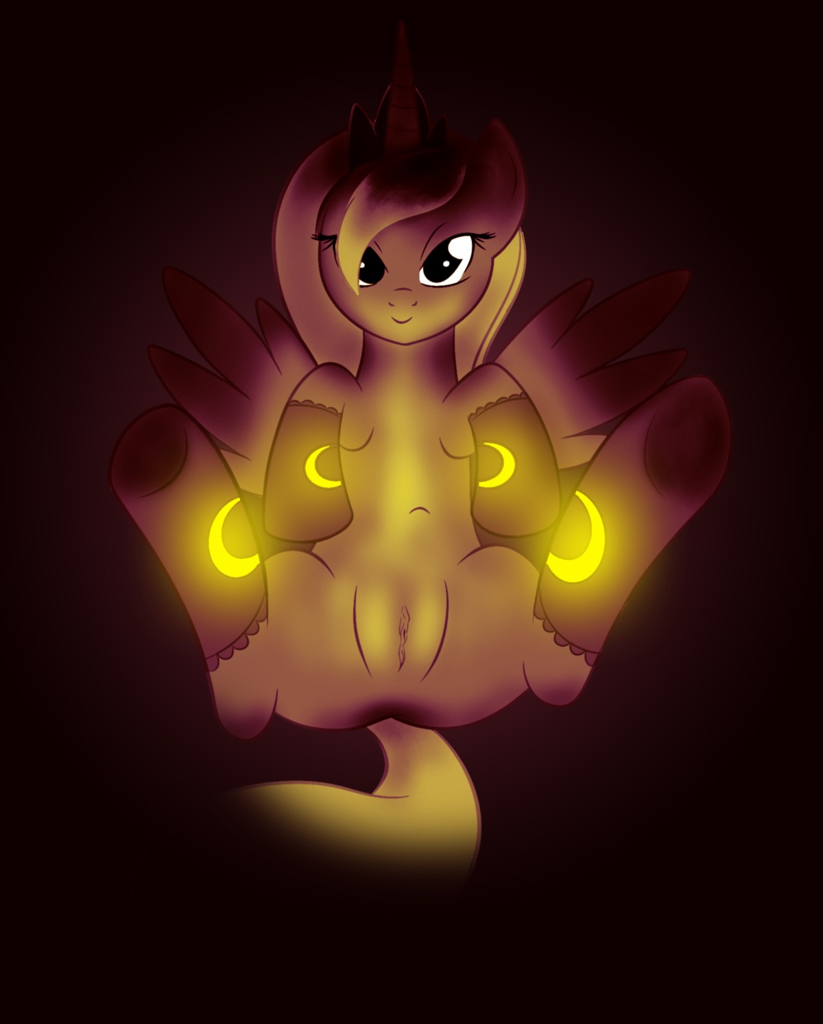 equine female feral friendship_is_magic horse kloudmutt my_little_pony mythological_creature mythological_equine mythology pony princess_luna_(mlp) rule34 smooth_skin tagme