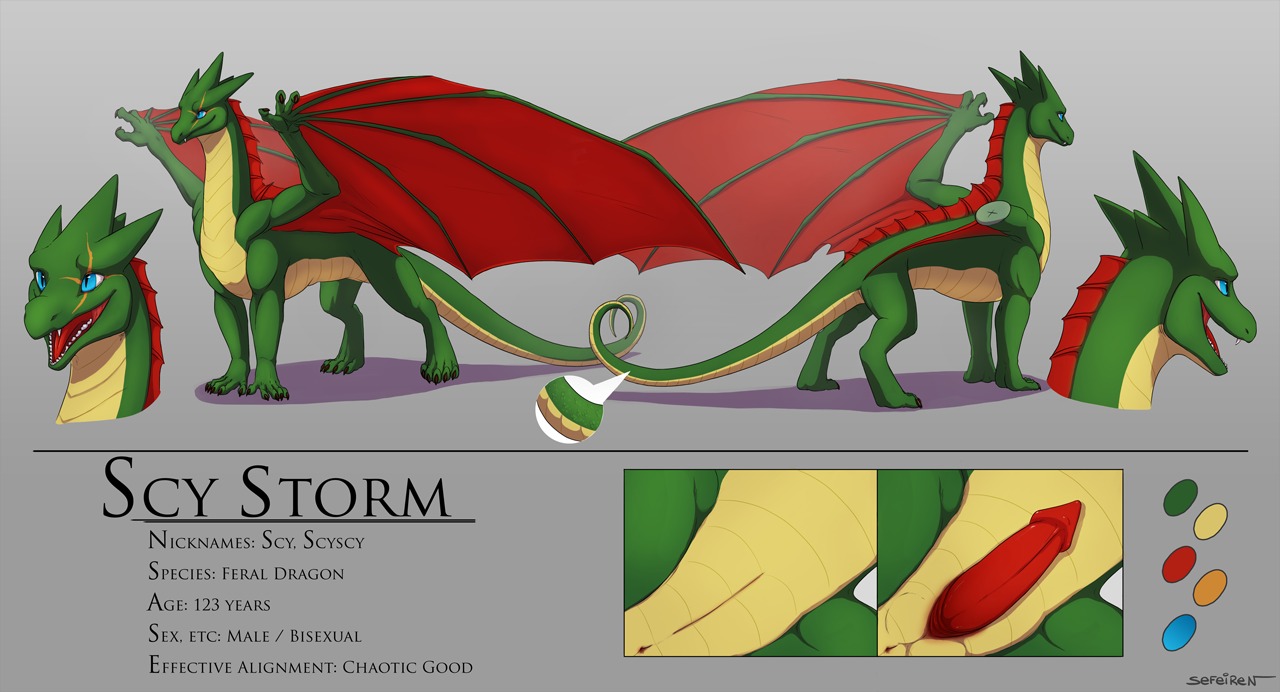 2014 blue_eyes claws conditional_dnp dragon e621 english_text erection european_mythology feral genitals green_body male membrane_(anatomy) membranous_wings model_sheet muscular muscular_feral muscular_male mythological_creature mythological_scalie mythology nude open_mouth penis scalie scar scy_storm_(character) sefeiren side_view solo tail text western_dragon wings