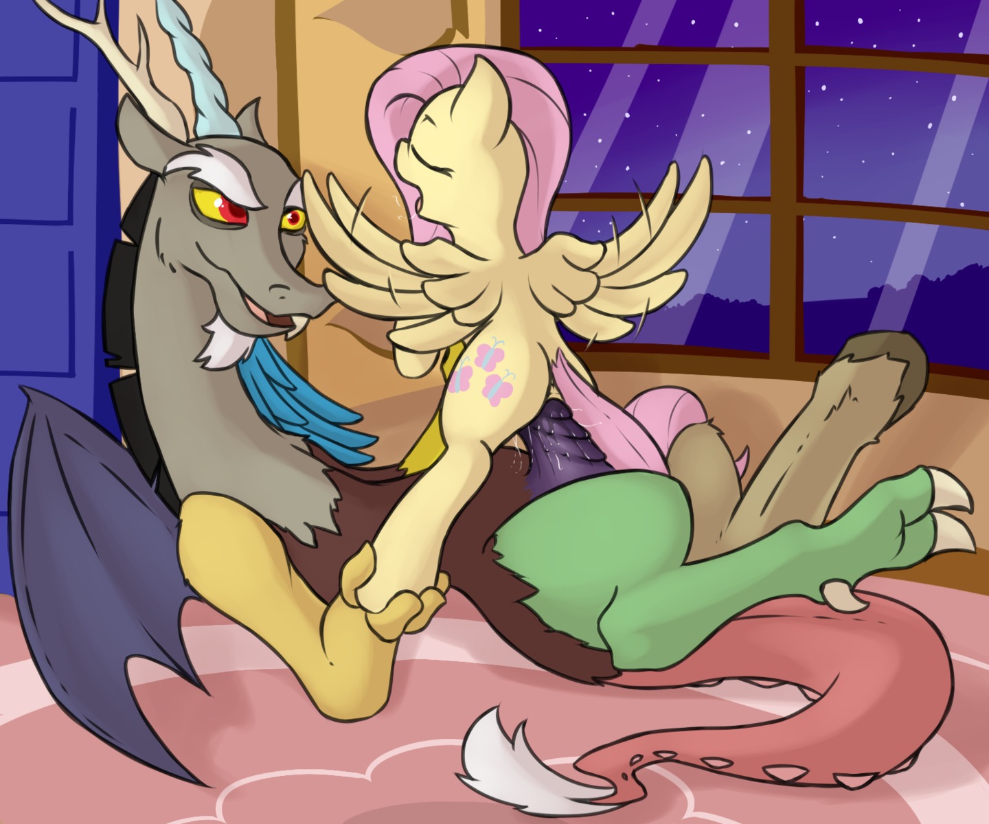 2014 6:5 anus chimera cutie_mark digital_media_(artwork) discord_(mlp) draconequus duo e621 equid equine erection fearingfun feathered_wings feathers female female_penetrated feral feral_on_feral fluttershy_(mlp) friendship_is_magic genitals hasbro hi_res interspecies male male/female male_penetrating male_penetrating_female mammal my_little_pony mythological_creature mythological_equine mythology nude pegasus penetration penile penile_penetration penis penis_in_vagina sex vaginal vaginal_penetration vulva wings yellow_body yellow_feathers