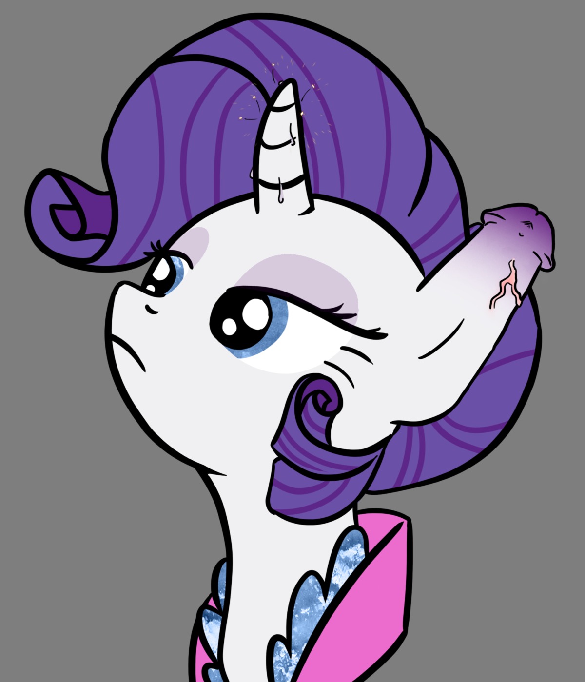 2014 alpha_channel blue_eyes e621 equid equine feral friendship_is_magic fur genitals gynomorph hair half-closed_eyes hasbro hi_res horn intersex izanagisinx makeup mammal my_little_pony mythological_creature mythological_equine mythology narrowed_eyes penis penis_ears rarity_(mlp) solo unicorn white_body white_fur