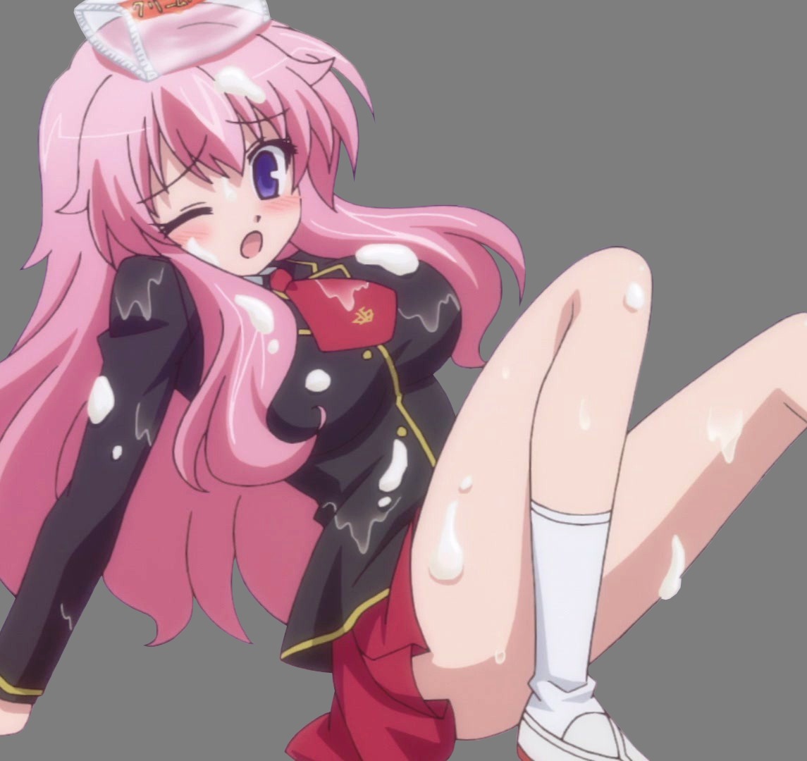 baka_to_test_to_shoukanjuu blush cap female himeji_mizuki legs long_hair miniskirt one_eye_closed open_mouth photoshop pink_hair png purple_skin rule34 school_uniform screencap sexually_suggestive skirt solo thighs transparent_background