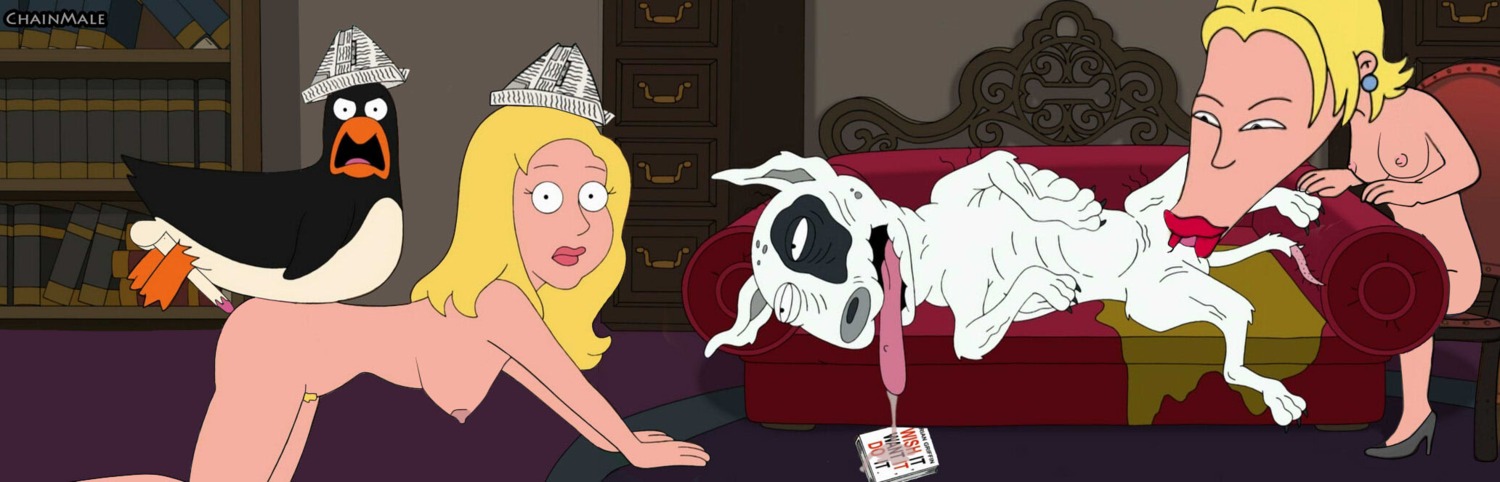 breasts chainmale family_guy female penguin_publishing renee_zellweger rule34 spuds_mckenzie
