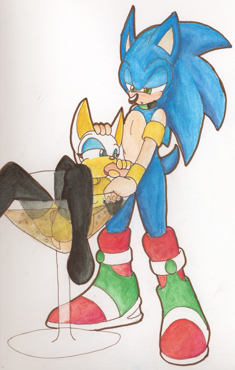 1boy 1girls anthro bat boots color cup fellatio female footwear fur furry hedgehog male nude oral rouge_the_bat rule34 sonic_(series) sonic_the_hedgehog straight